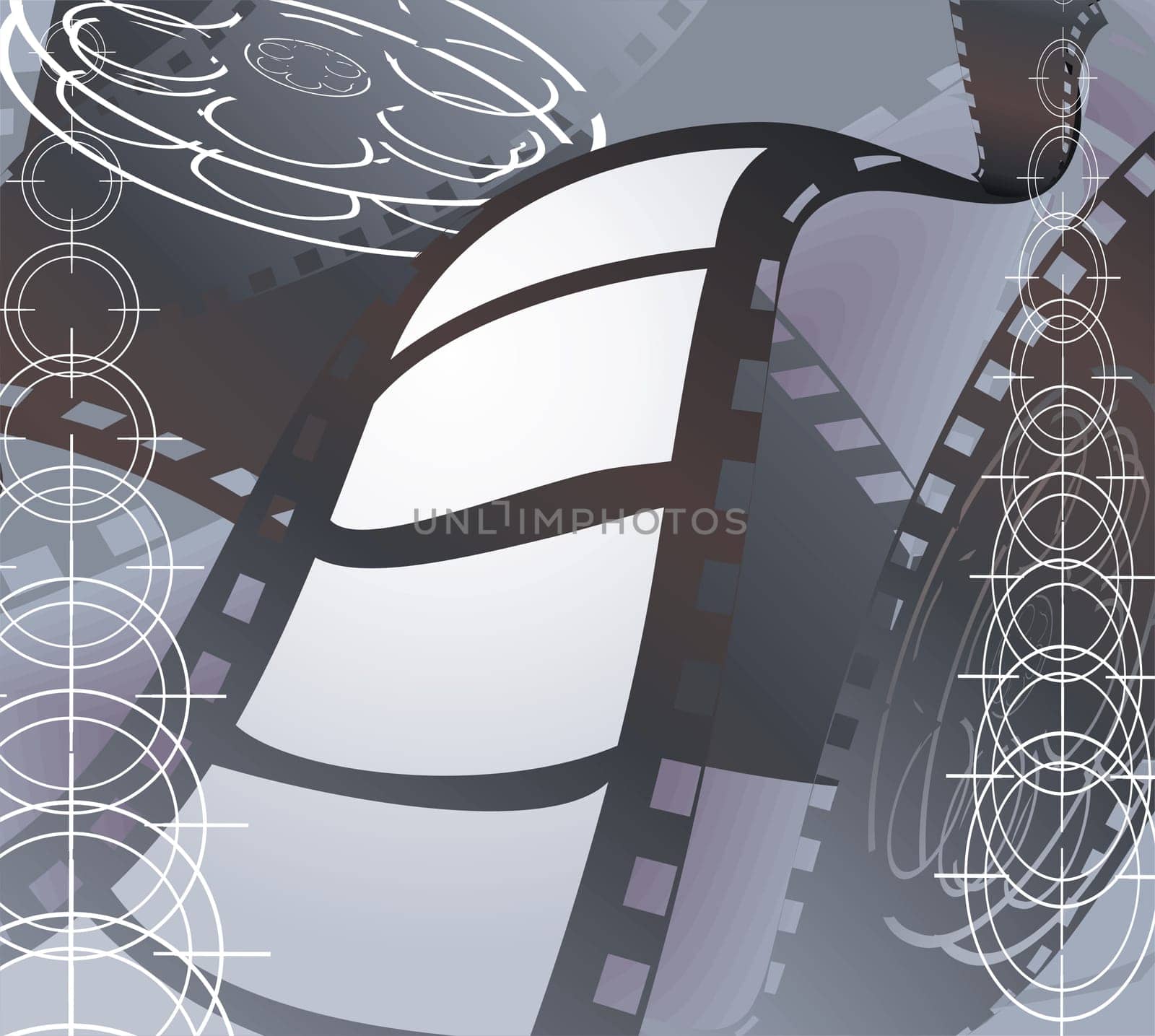 Illustration of cinema projector