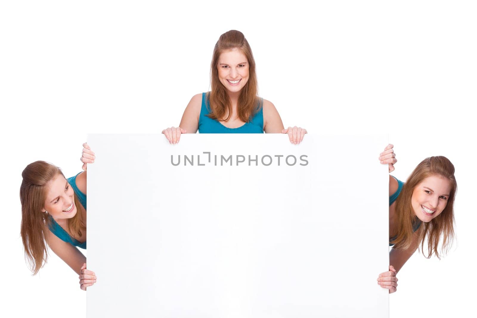 Women with billboard