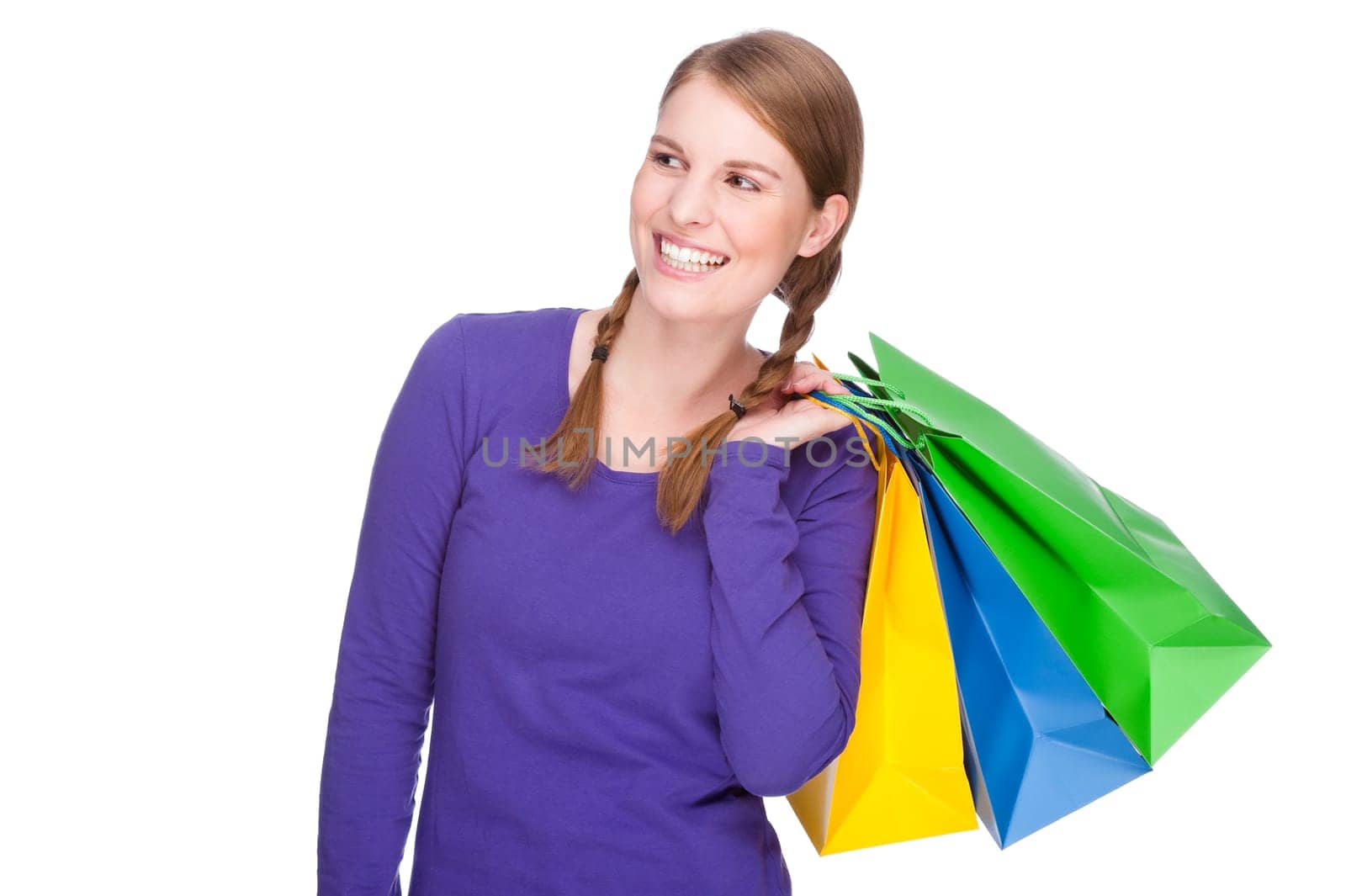 Woman with shopping bags
