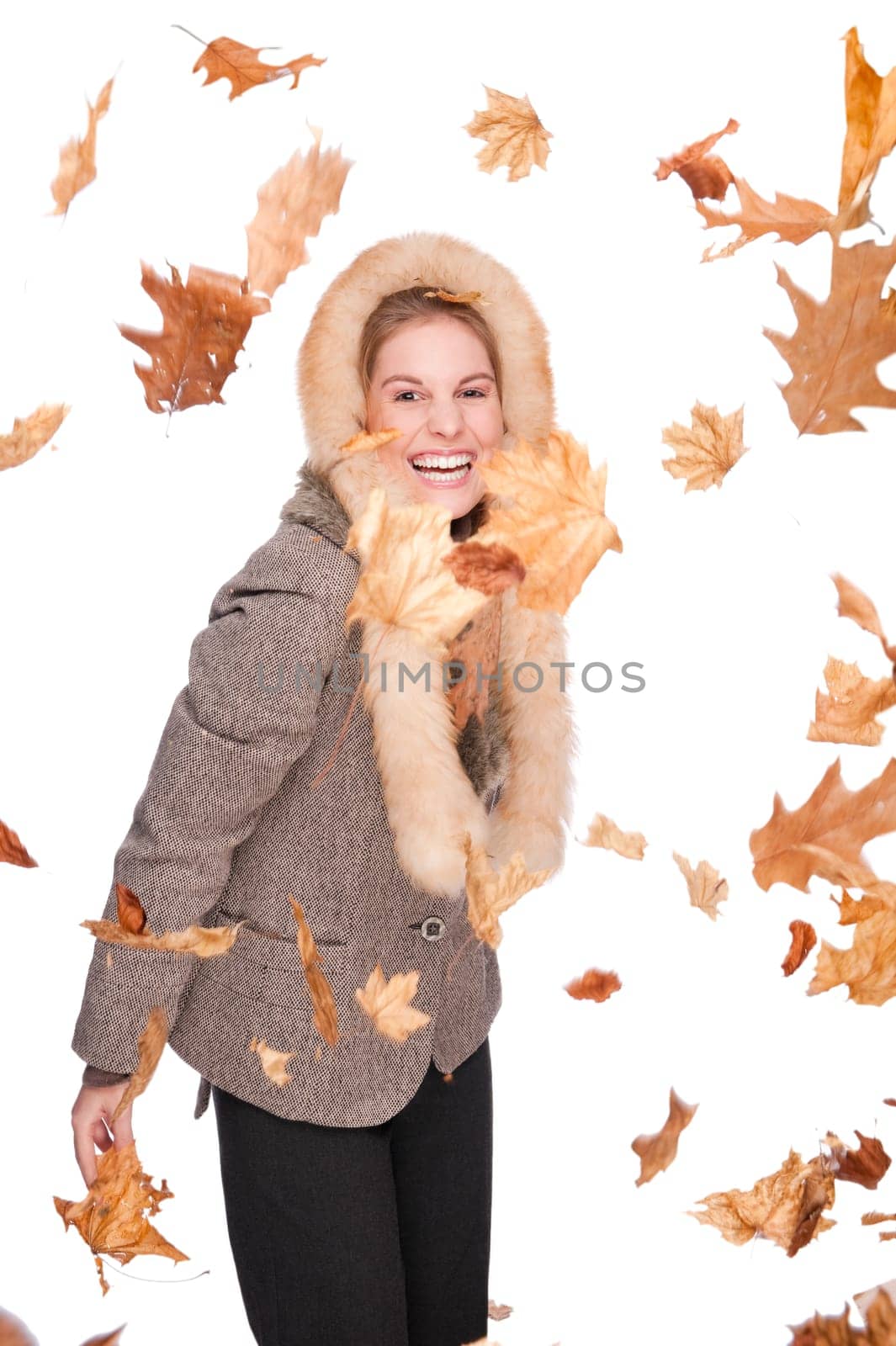 Woman in winter clothes