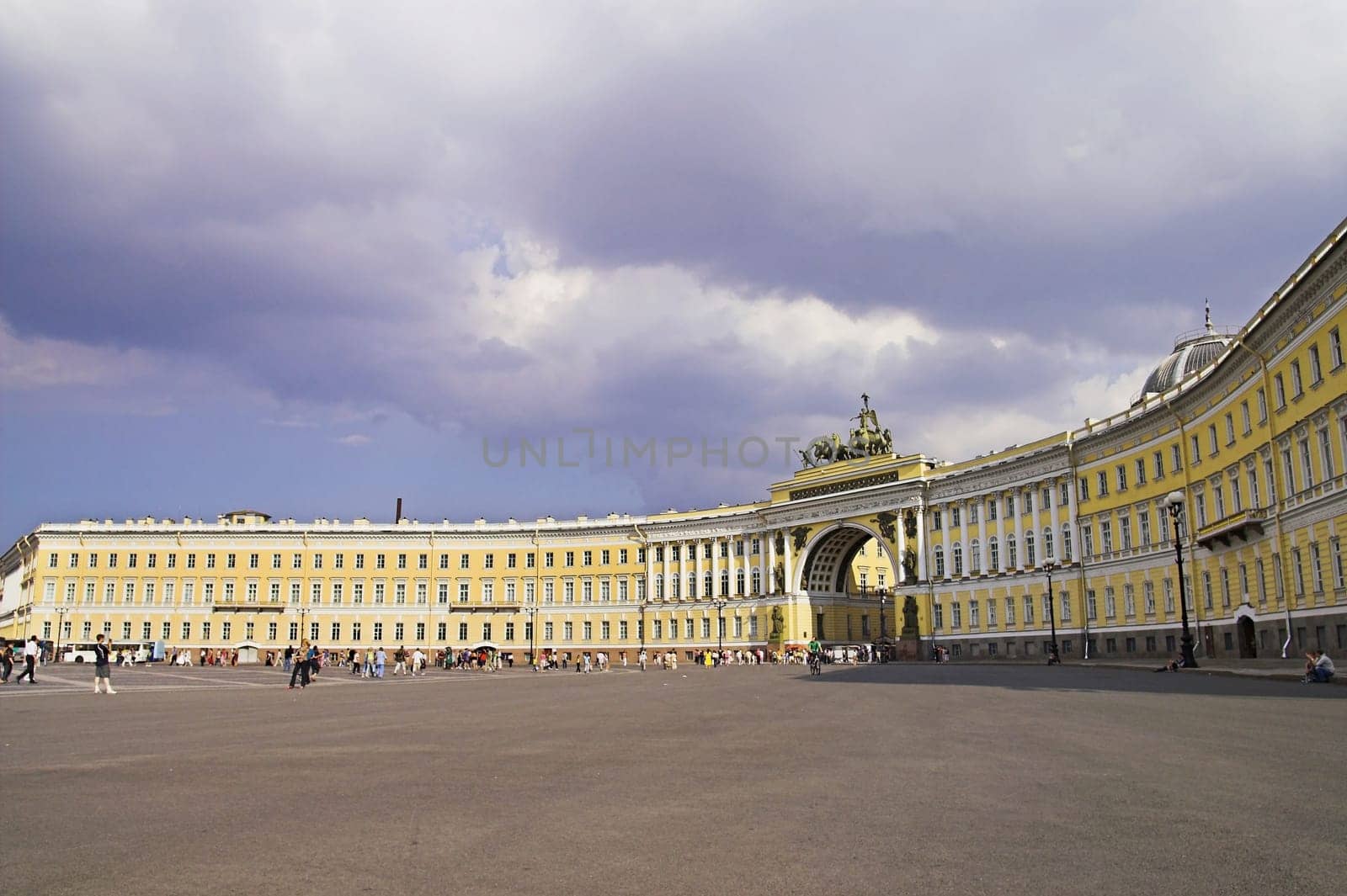 General Army Staff Building in Saint Petersburg, Russia. Classicism-epoch style.