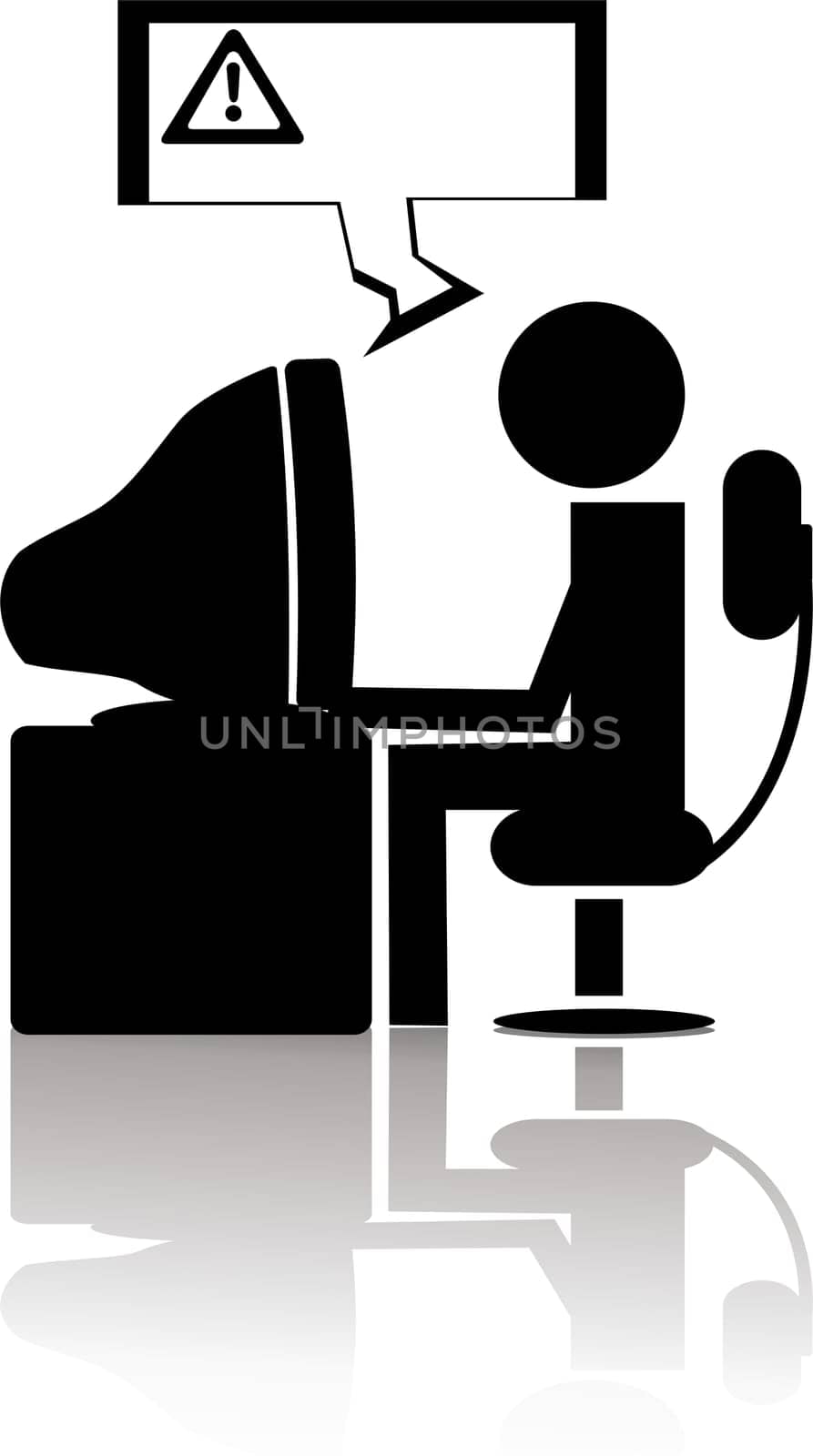 Illustration of failure icon
