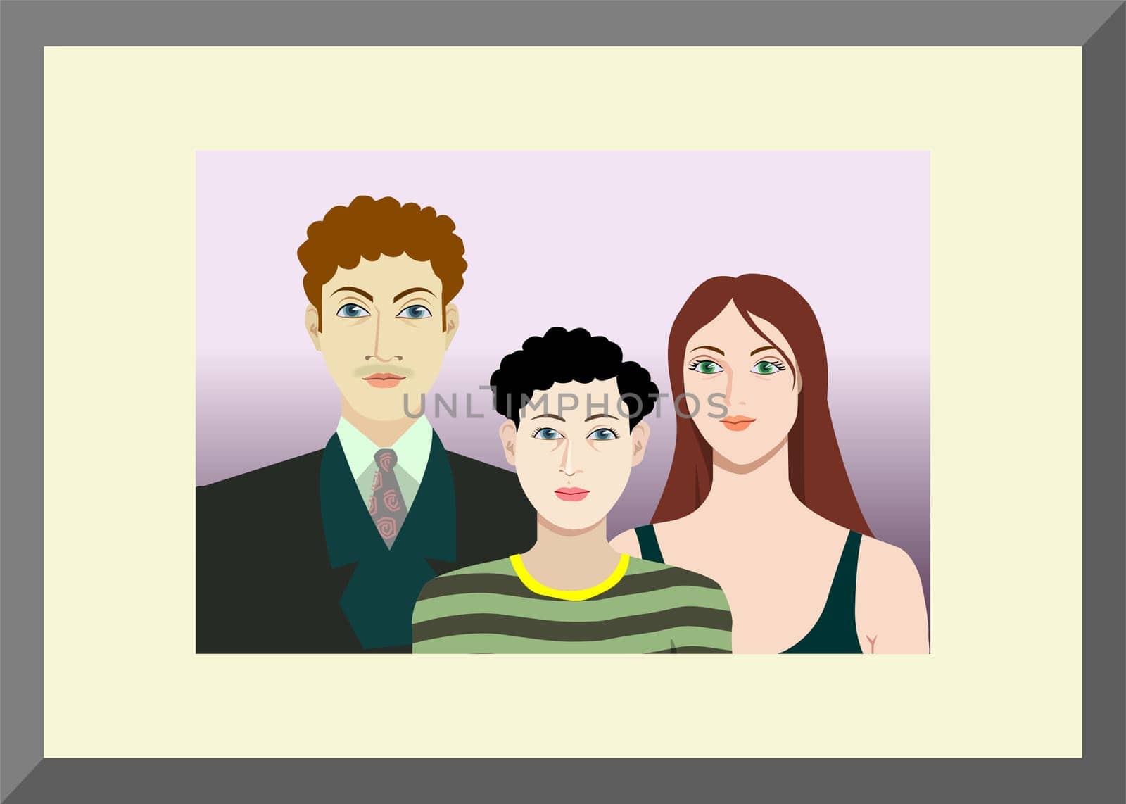 Illustration of family