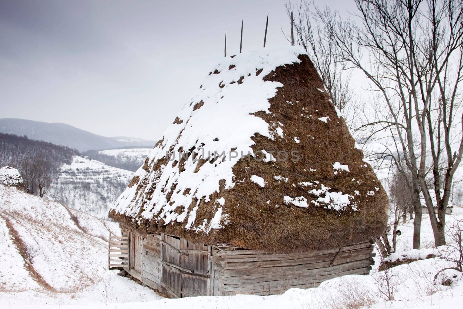 Wooden cottage in Transylvania
