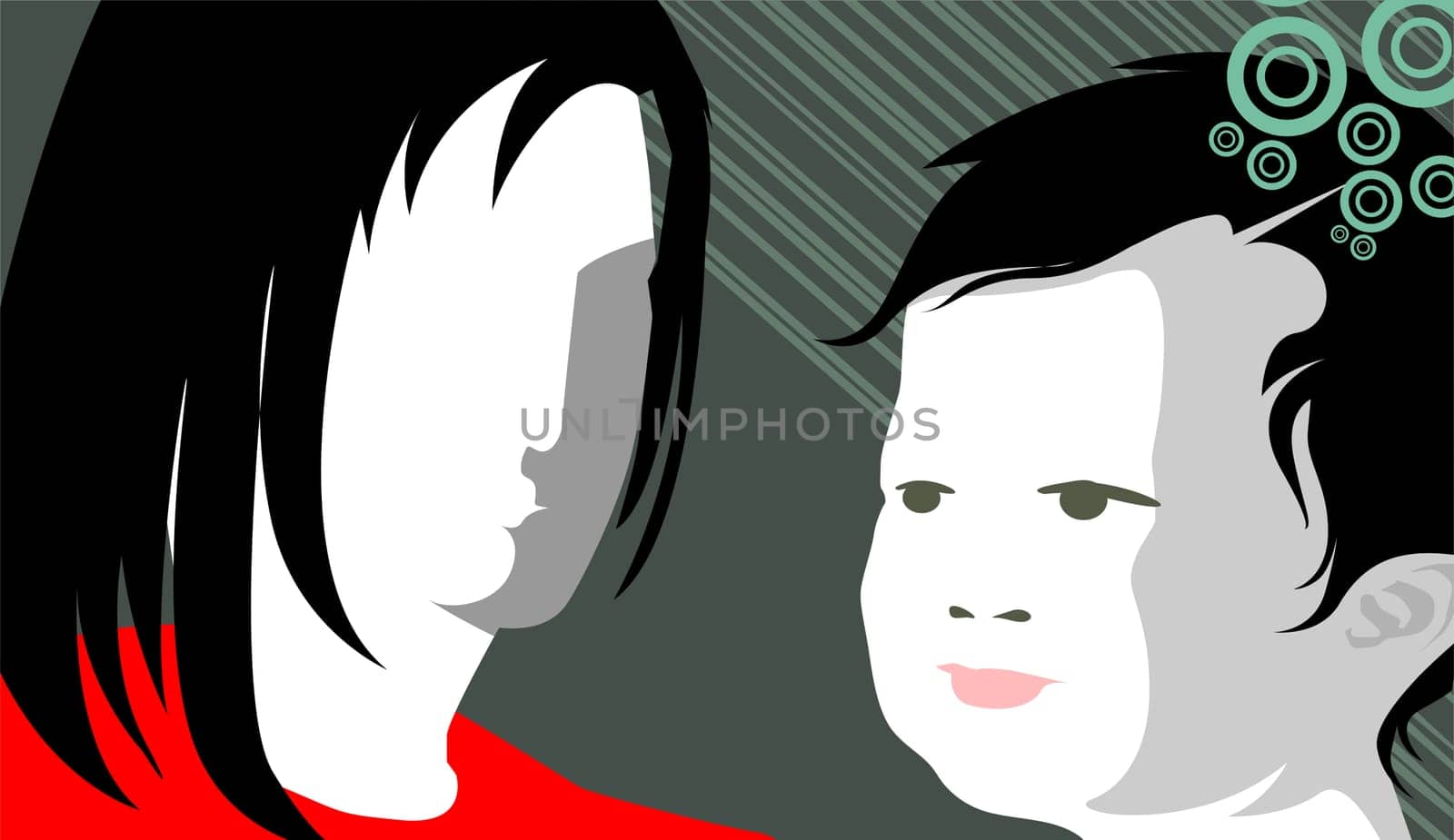 mother and kid