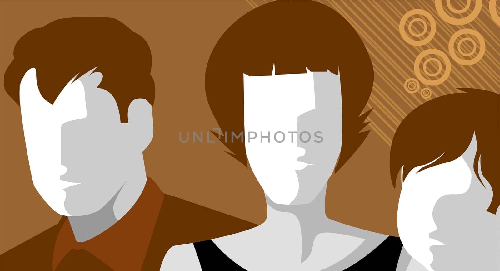 Illustration of family