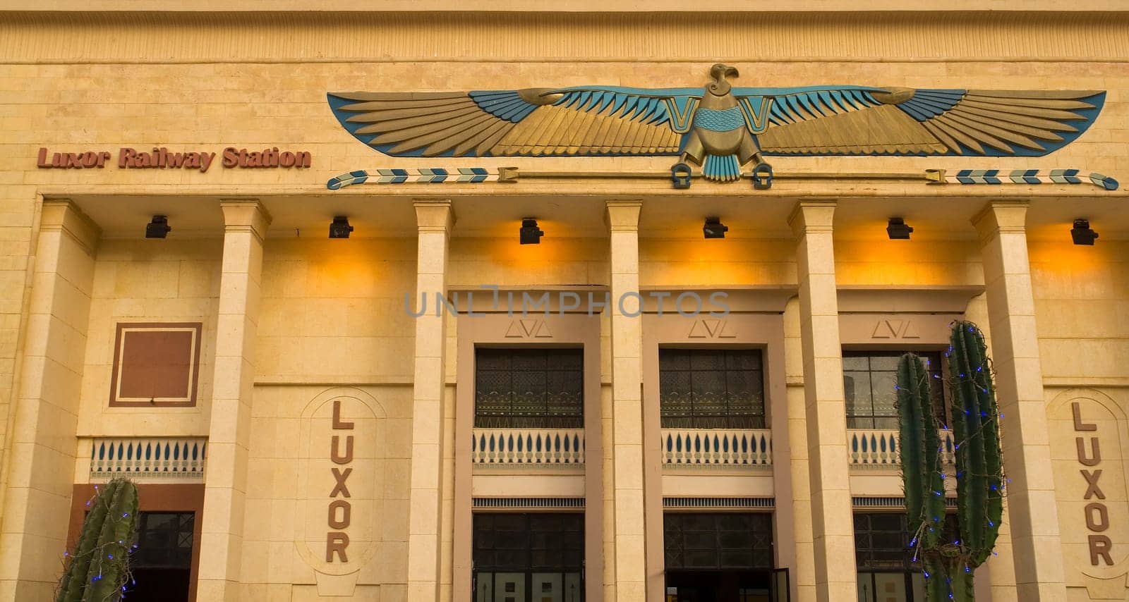 At the train station of Luxor in Egypt