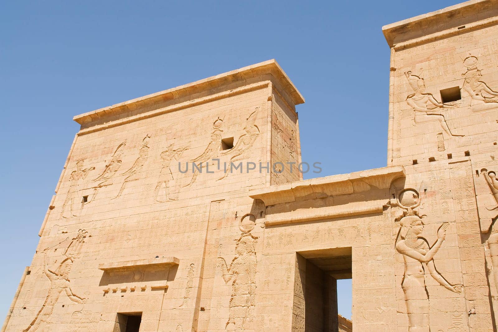 The Temple of Philae near Aswan in Egypt