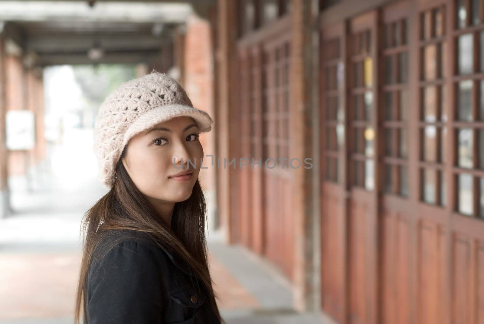 Asian beauty on street