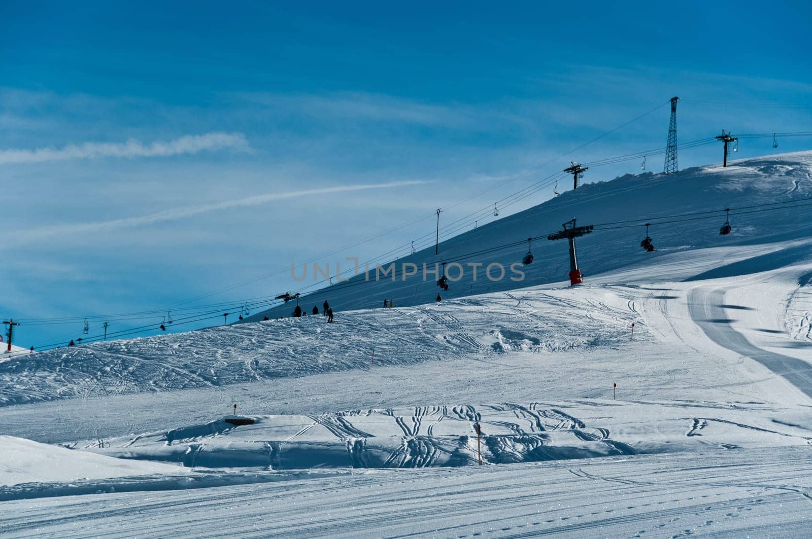 Chairlift and mountains