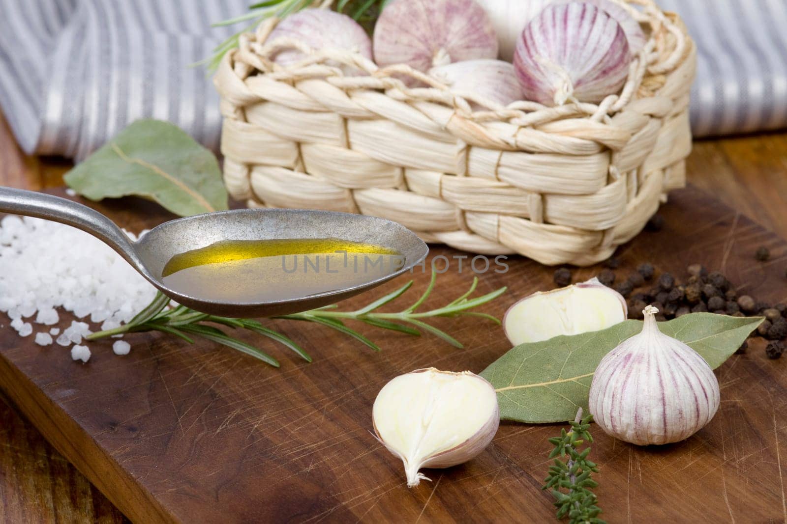 Garlic and oil