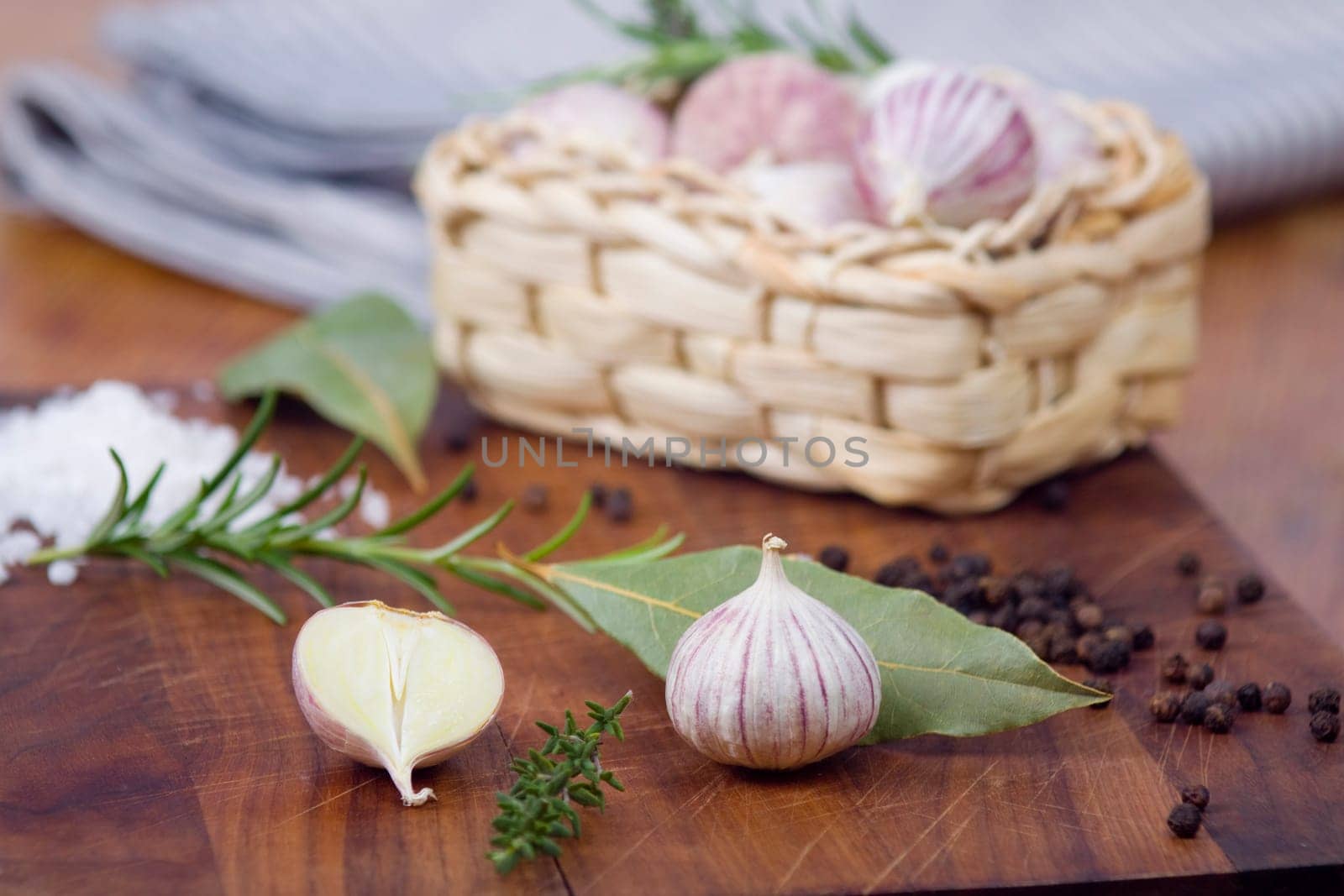 Garlic and pepper