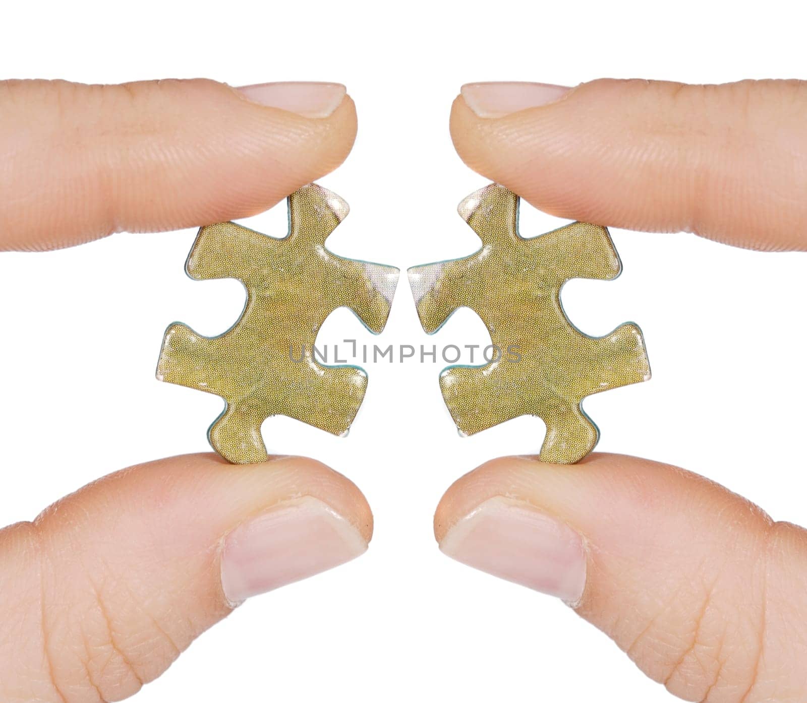 Two same pieces of puzzle
