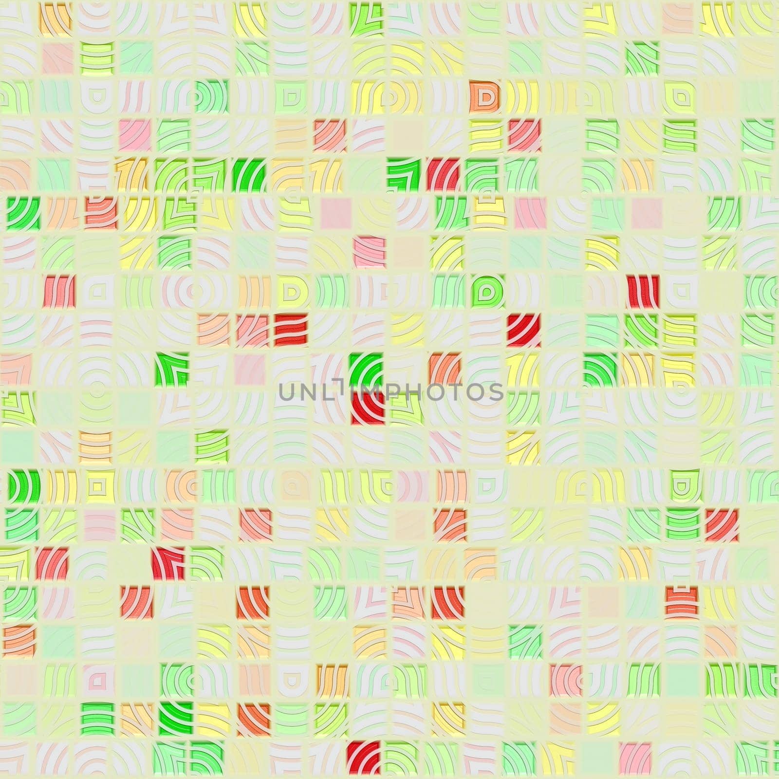 shiny 3d tile pattern