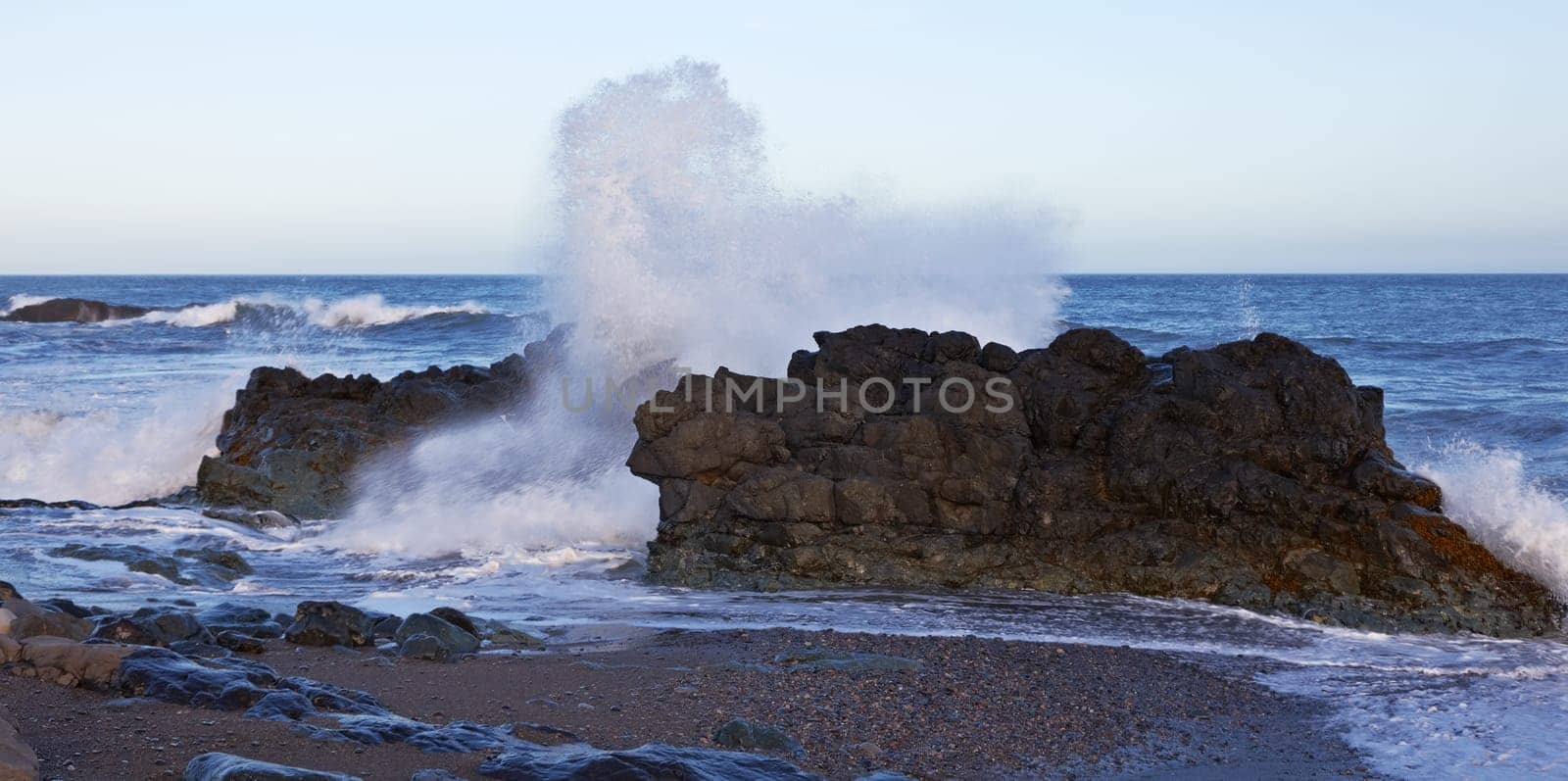 Heavy sea in the East Fjords, Laekjavik, Iceland