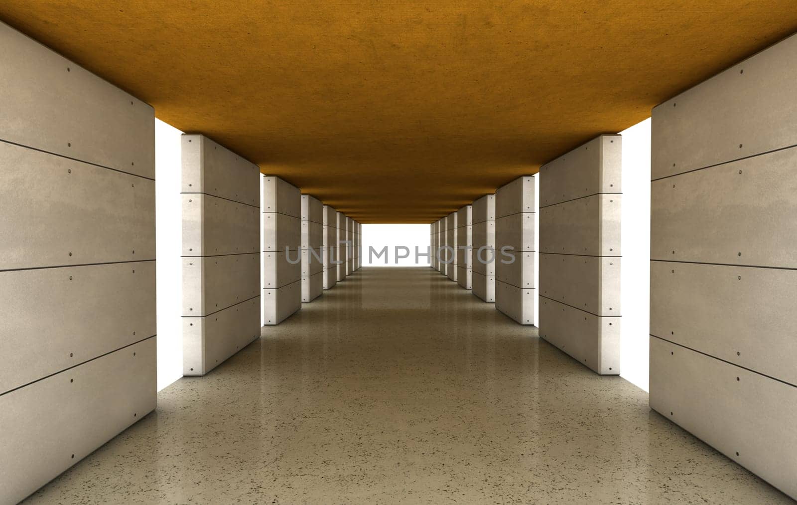 Concrete architecture with color