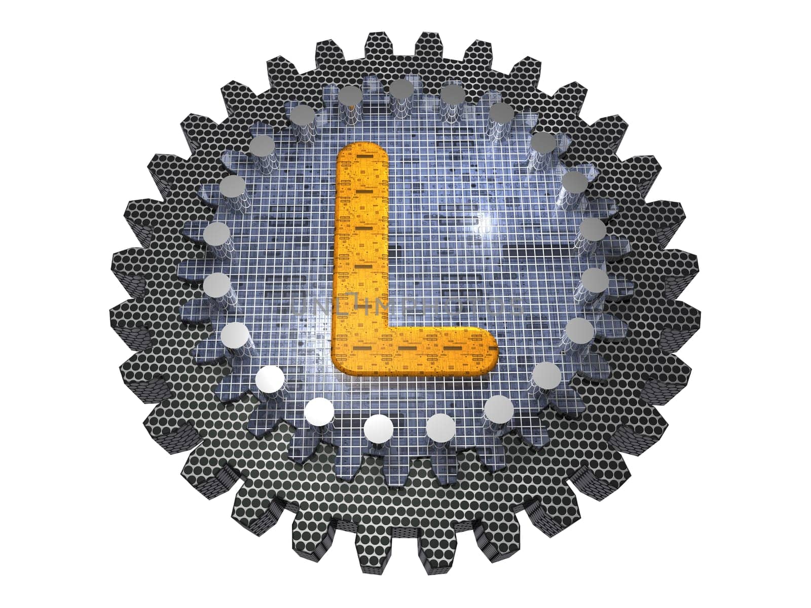 Alphabet - Gear - Letter L