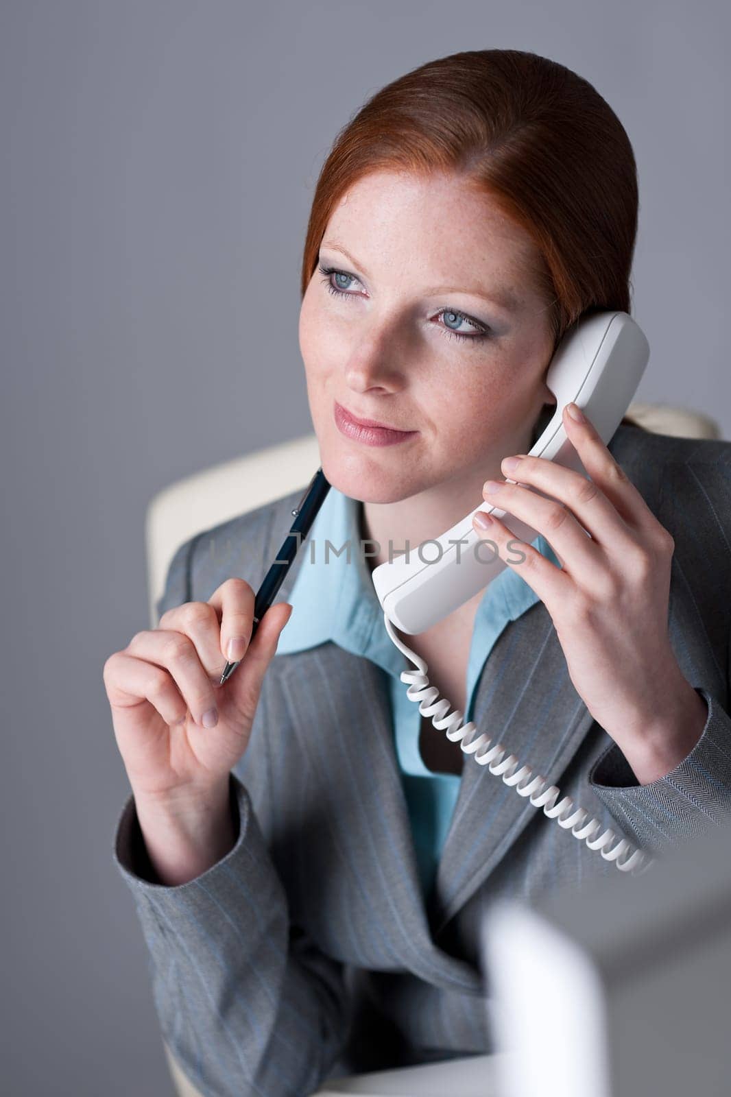 Successful business woman on the phone