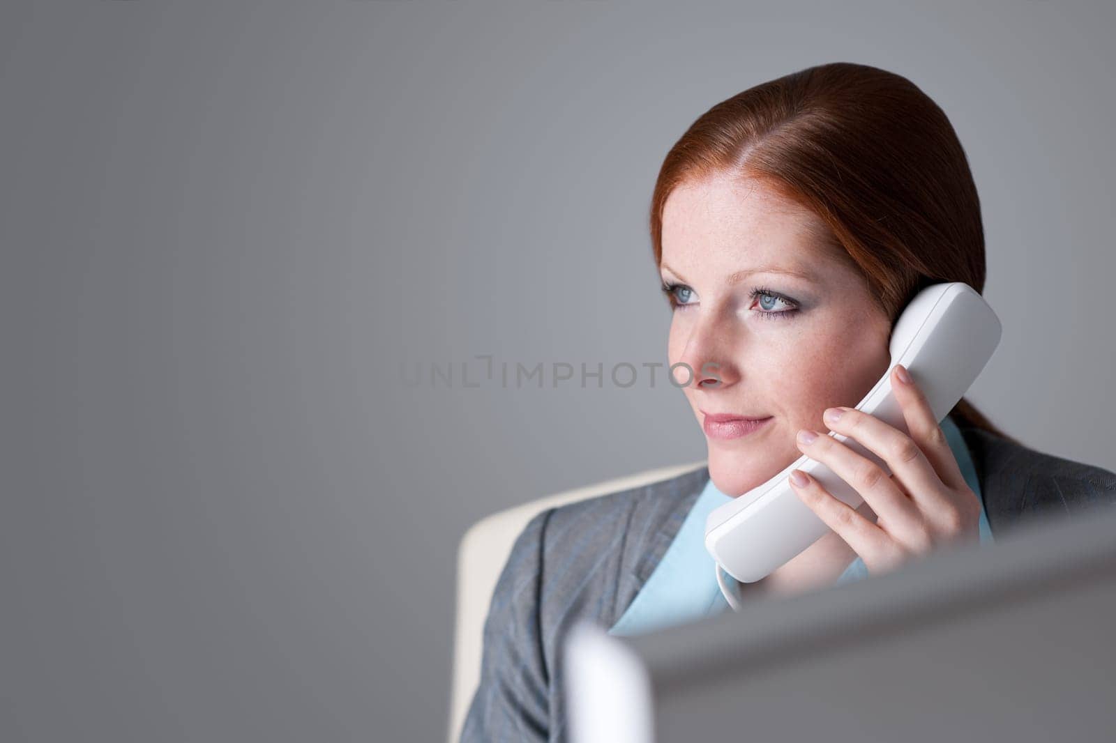 Successful business woman on the phone