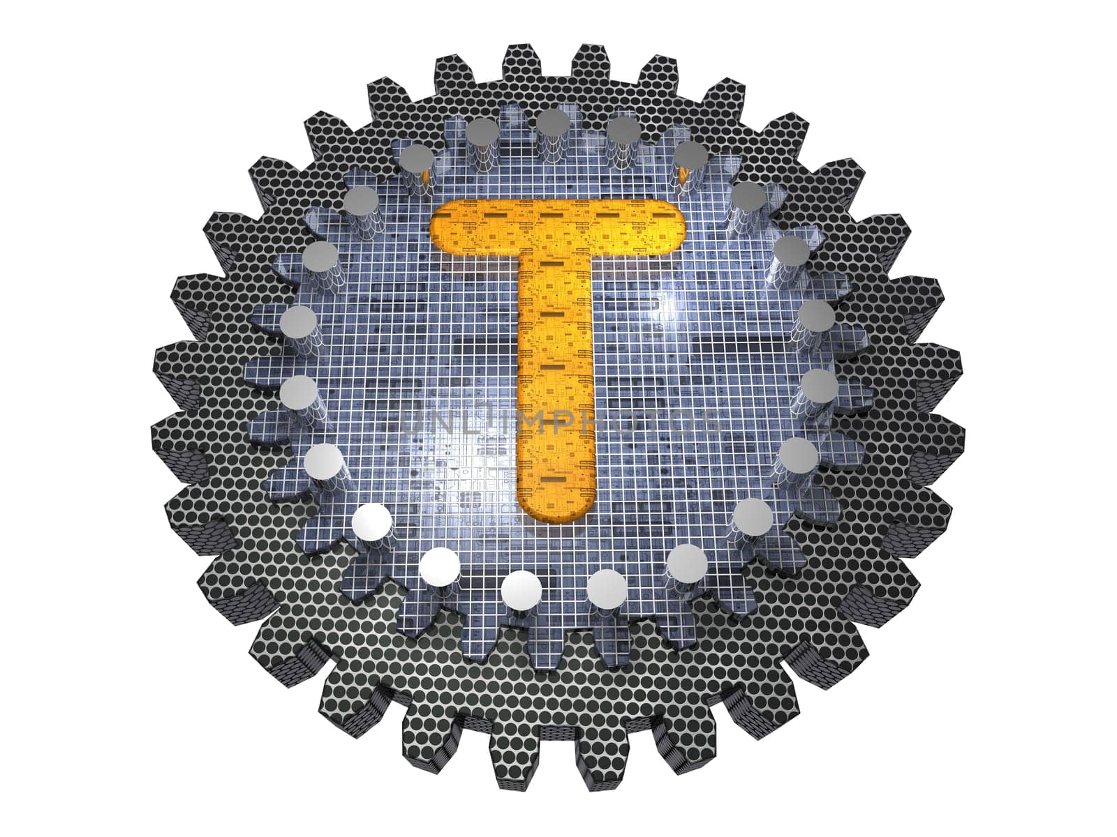 Alphabet - Gear - Letter-T