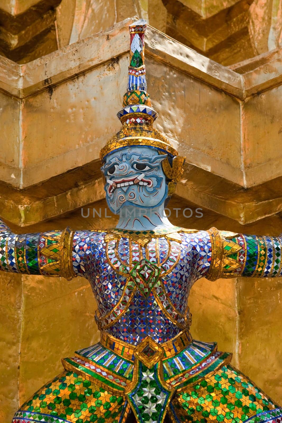 buddhist figure mosaic in Bangkok