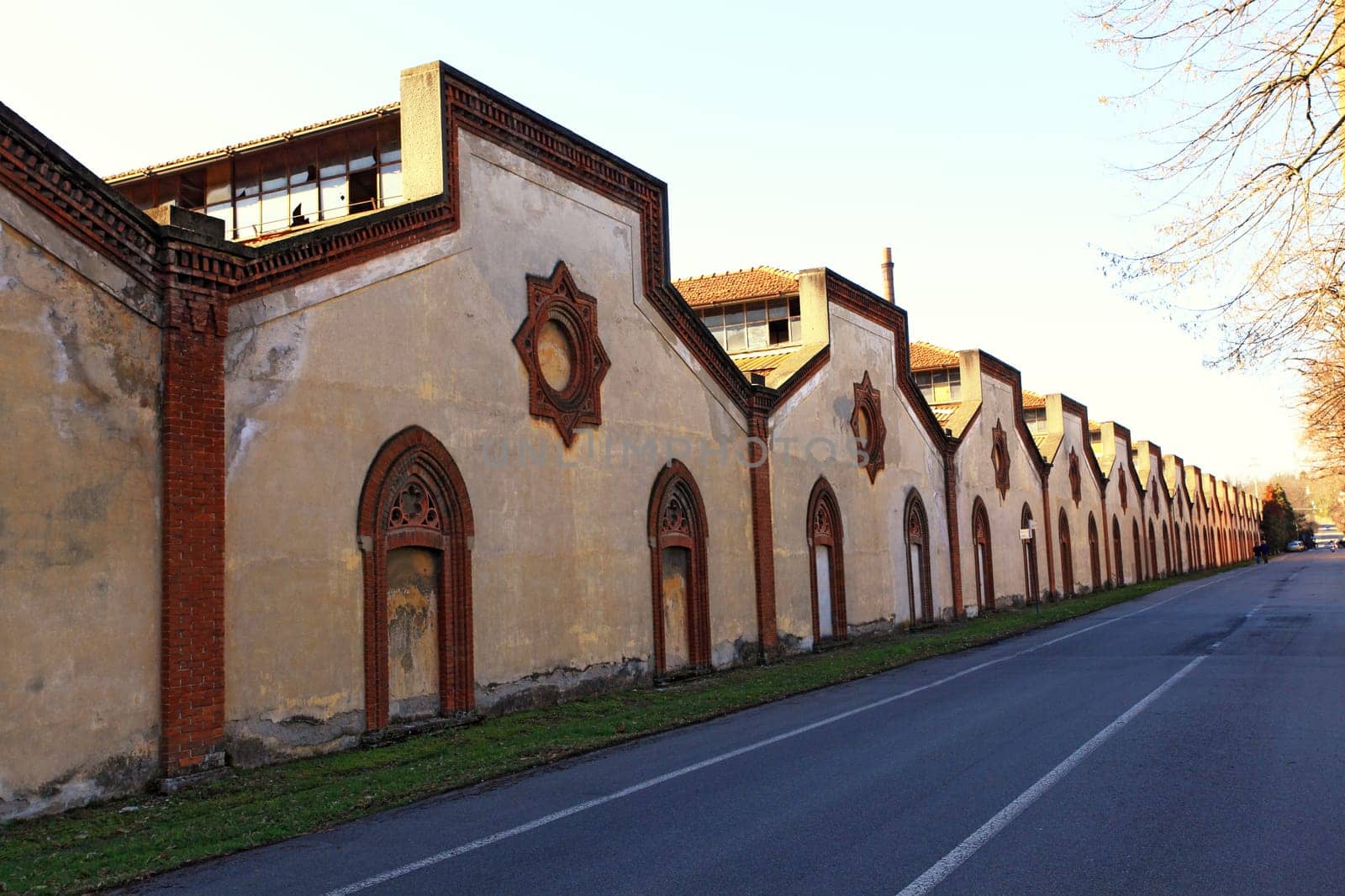 old factory ruin in trezzo