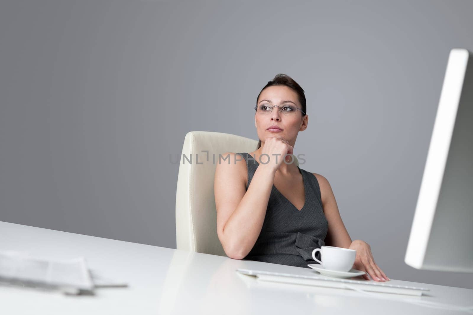 Successful business woman at office