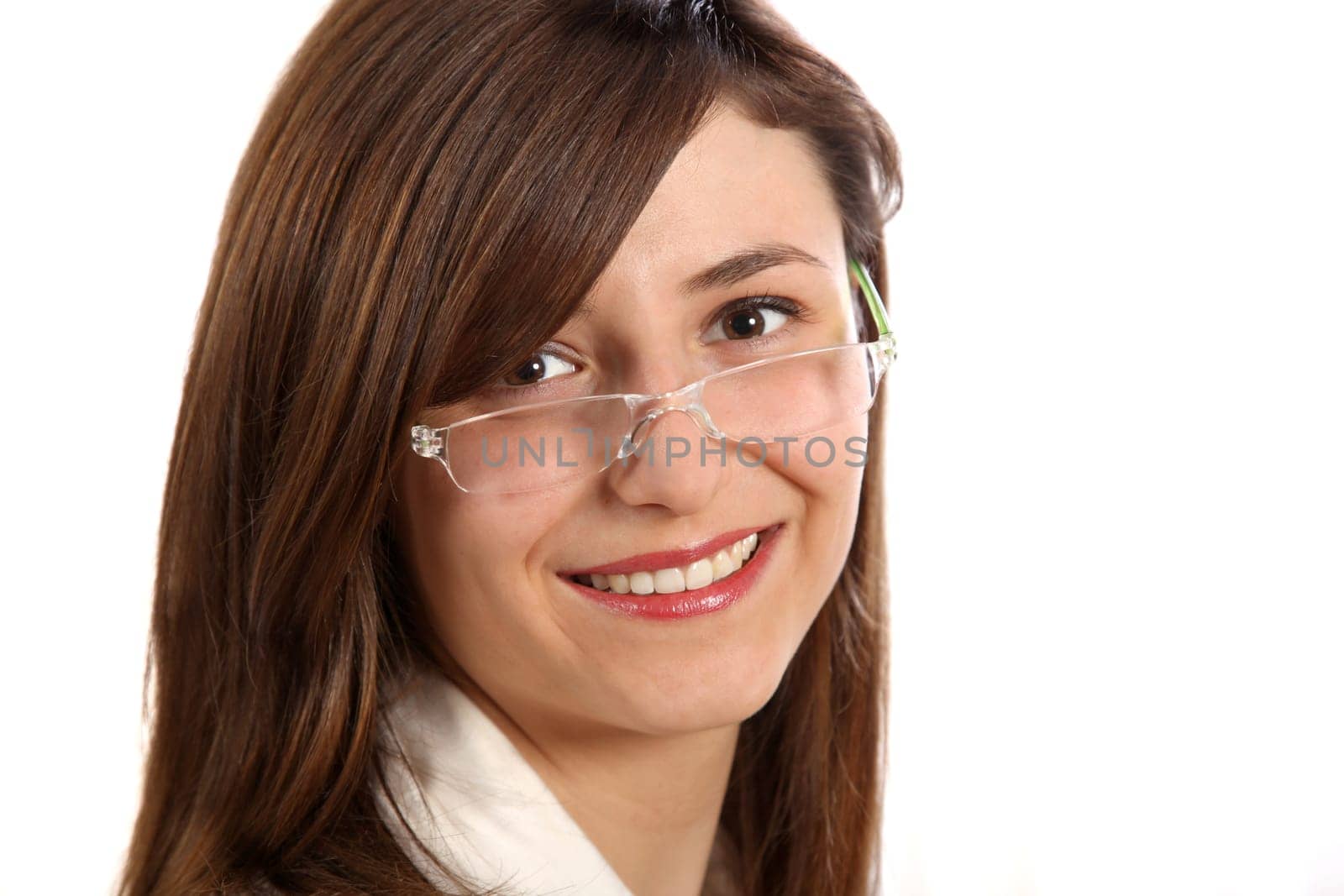 Young woman with glasses