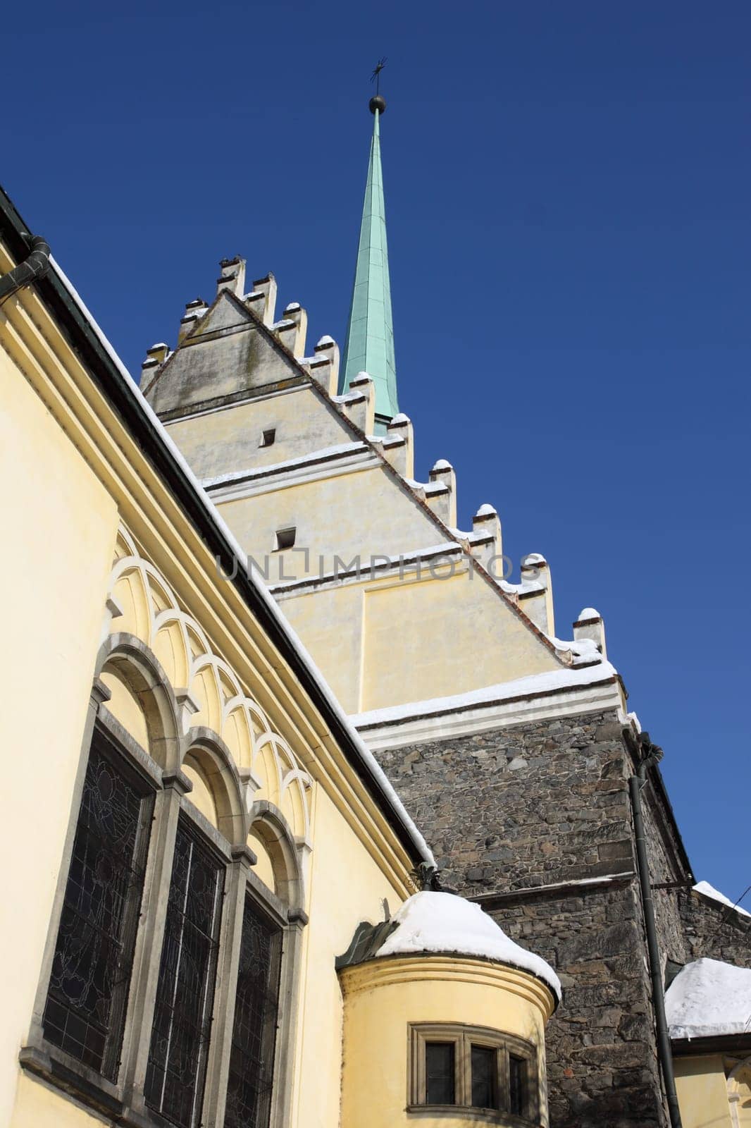 Czech republic - Gothic church in city Pardubice