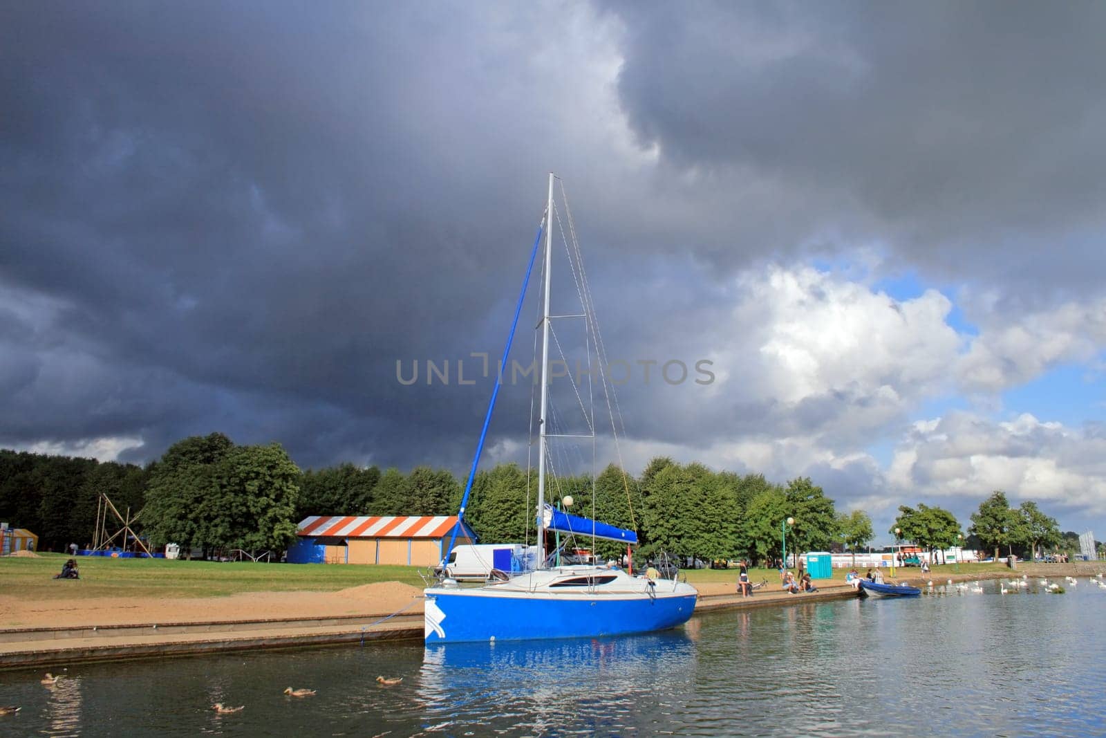 Sailboat on the lake