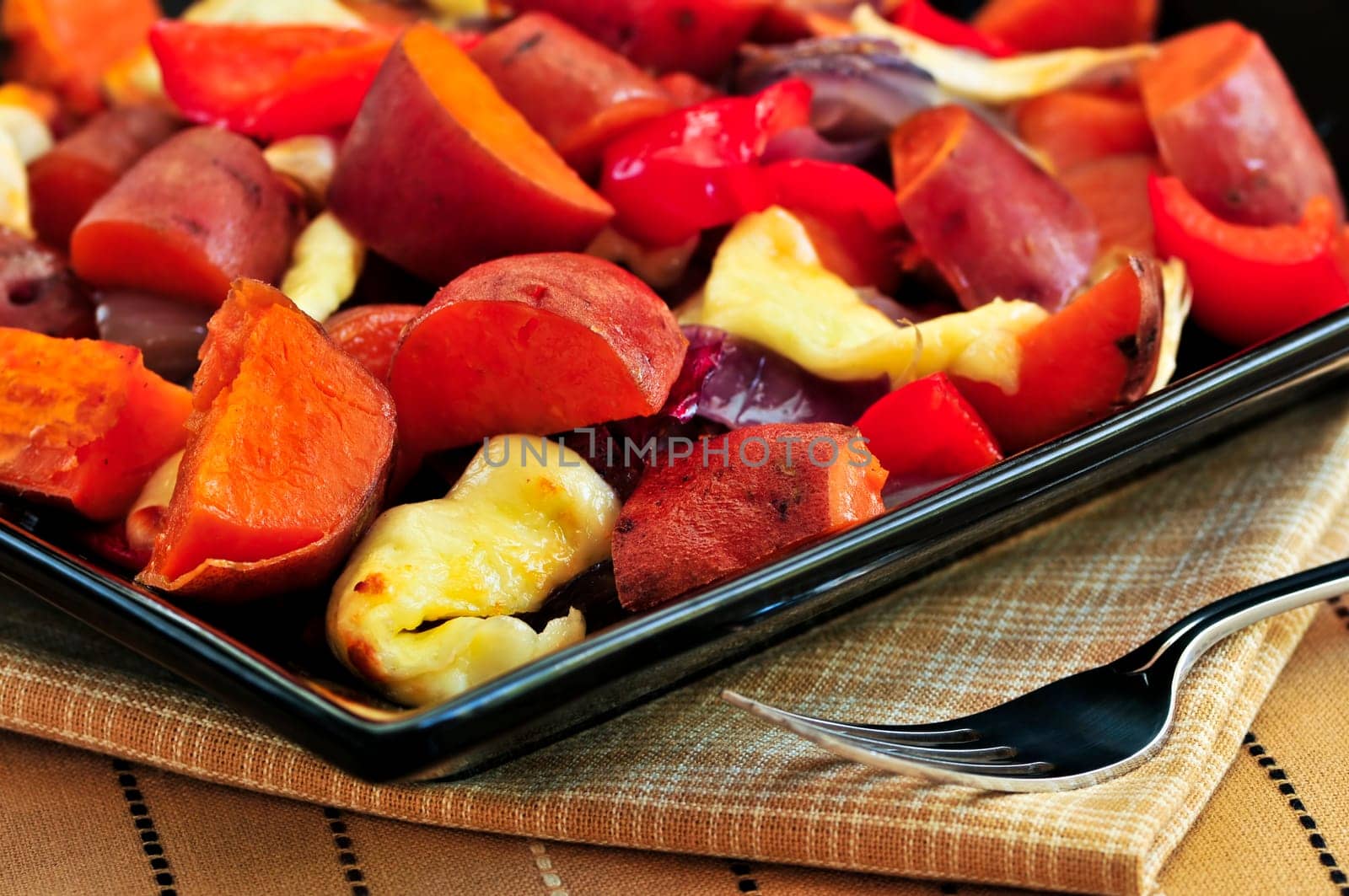 Roasted sweet potatoes