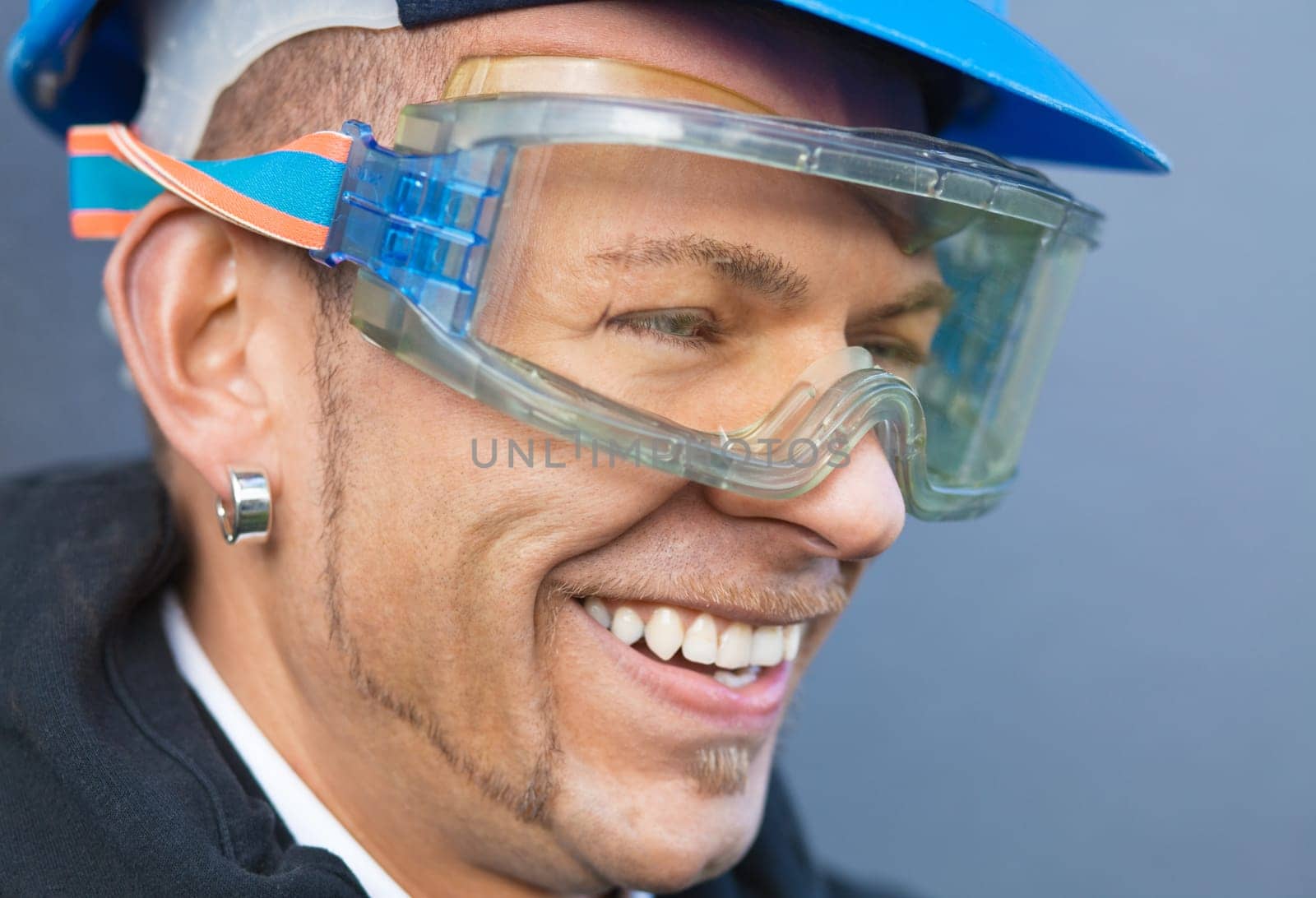smiling worker