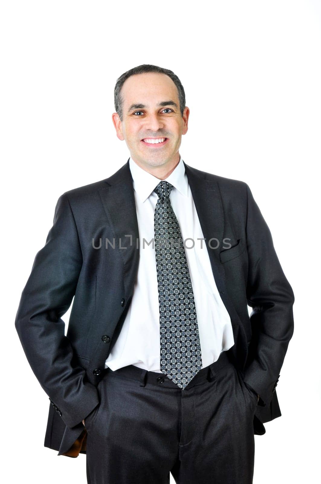 Businessman on white background