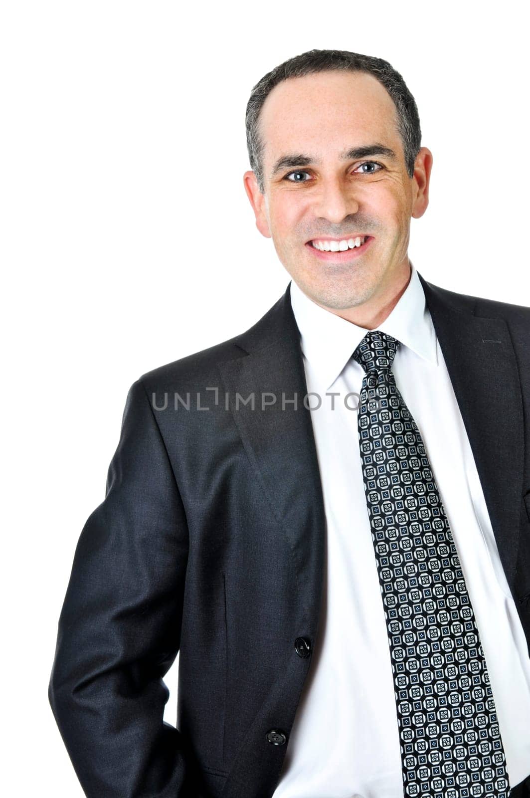 Businessman on white background