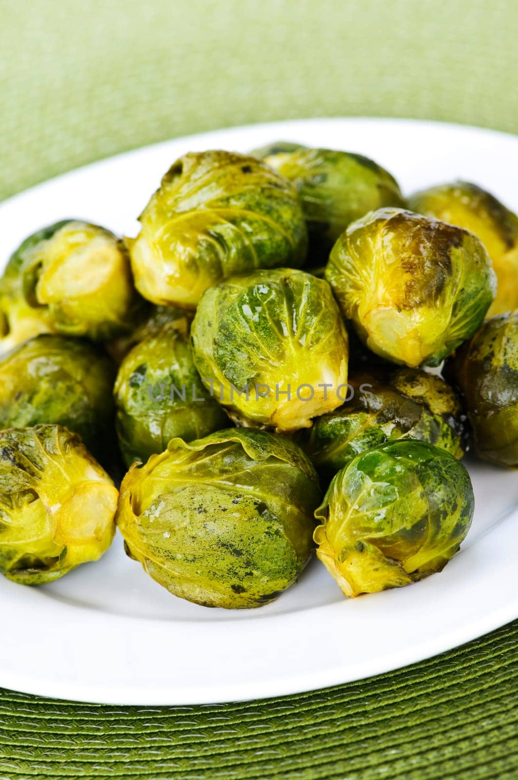 Plate of brussels sprouts