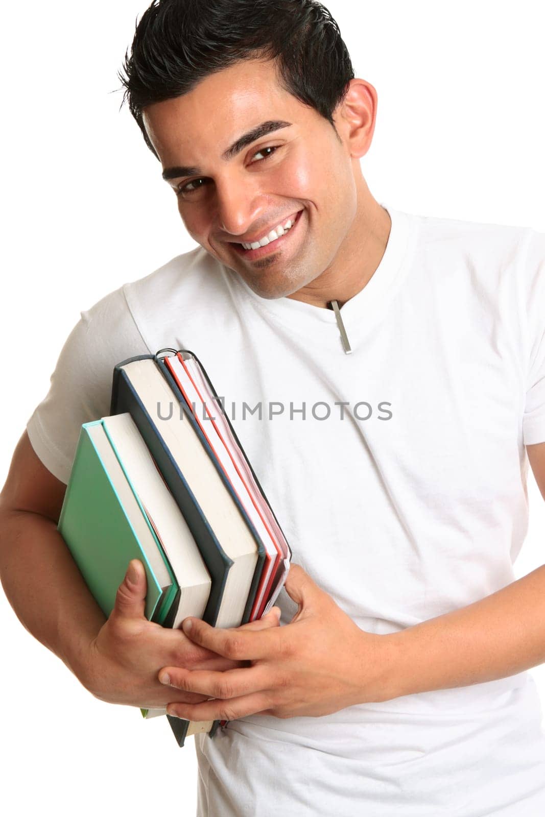 Happy university college student