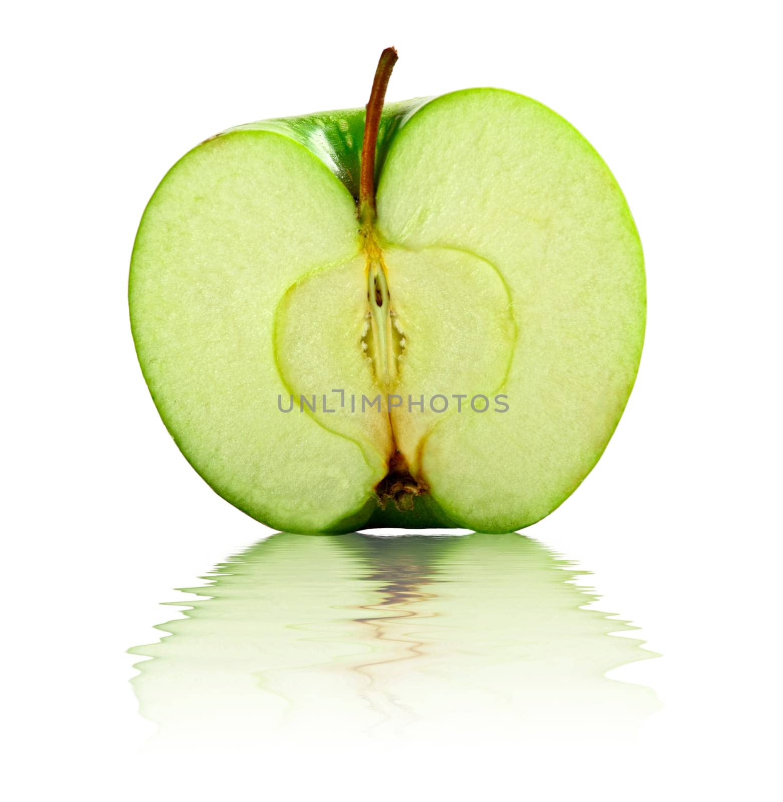 half apple background