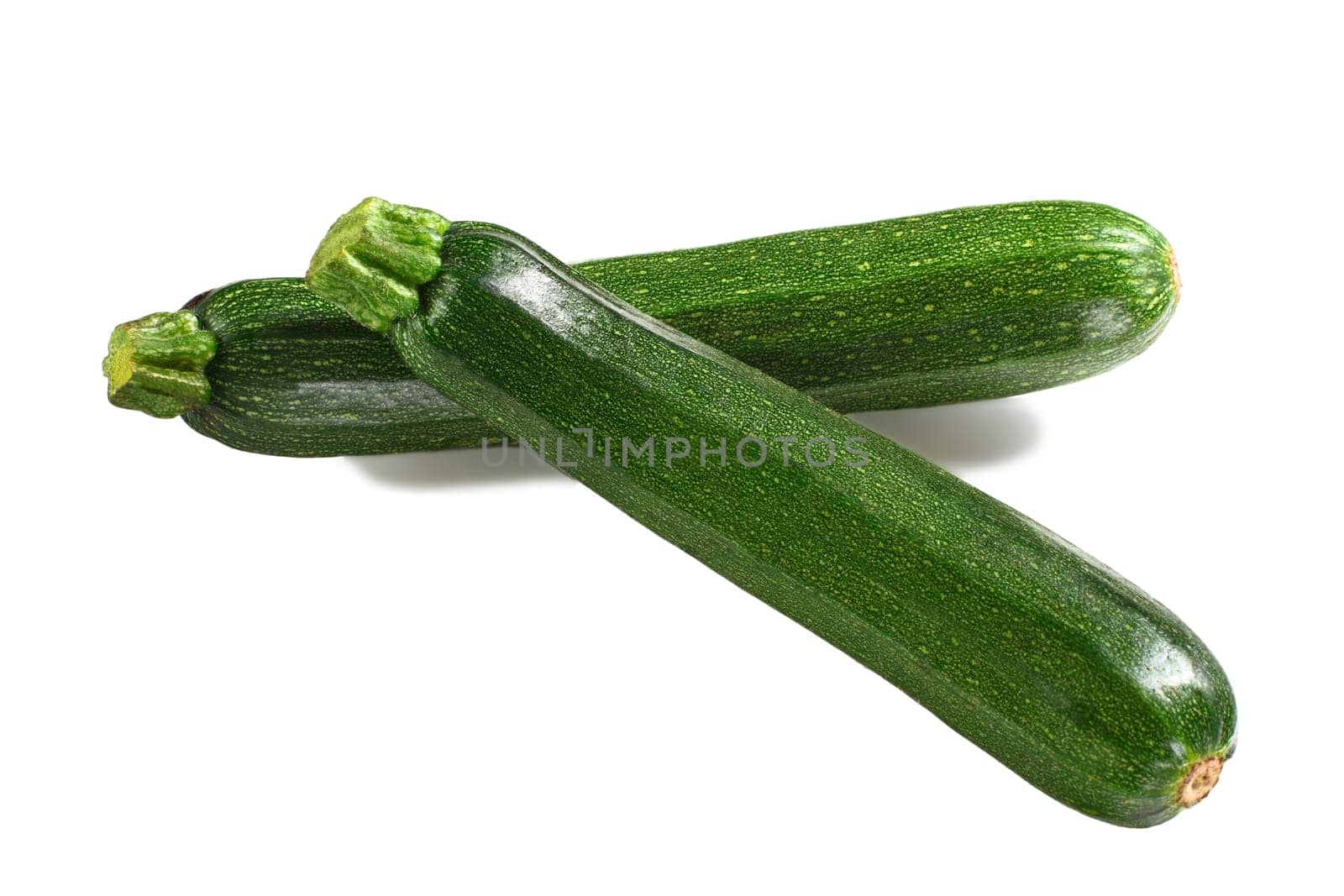 zucchini courgette isolated on white