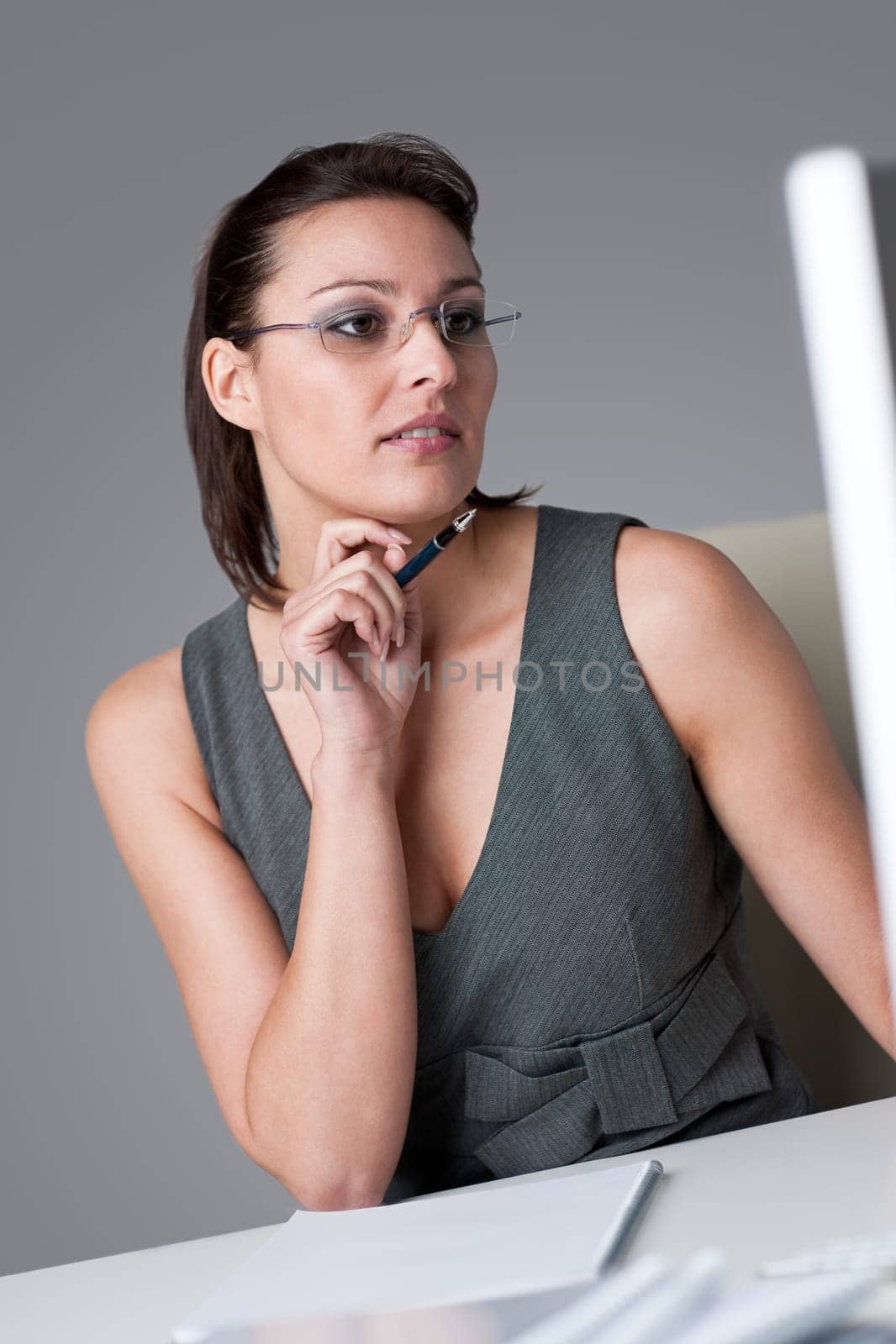 Successful business woman at office