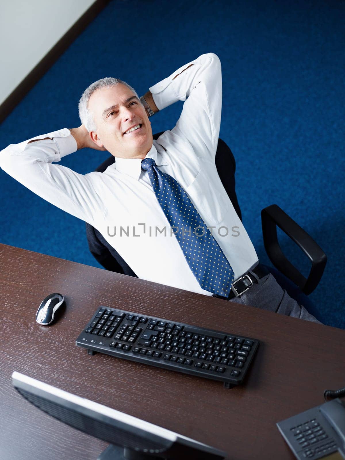 mature businessman in office