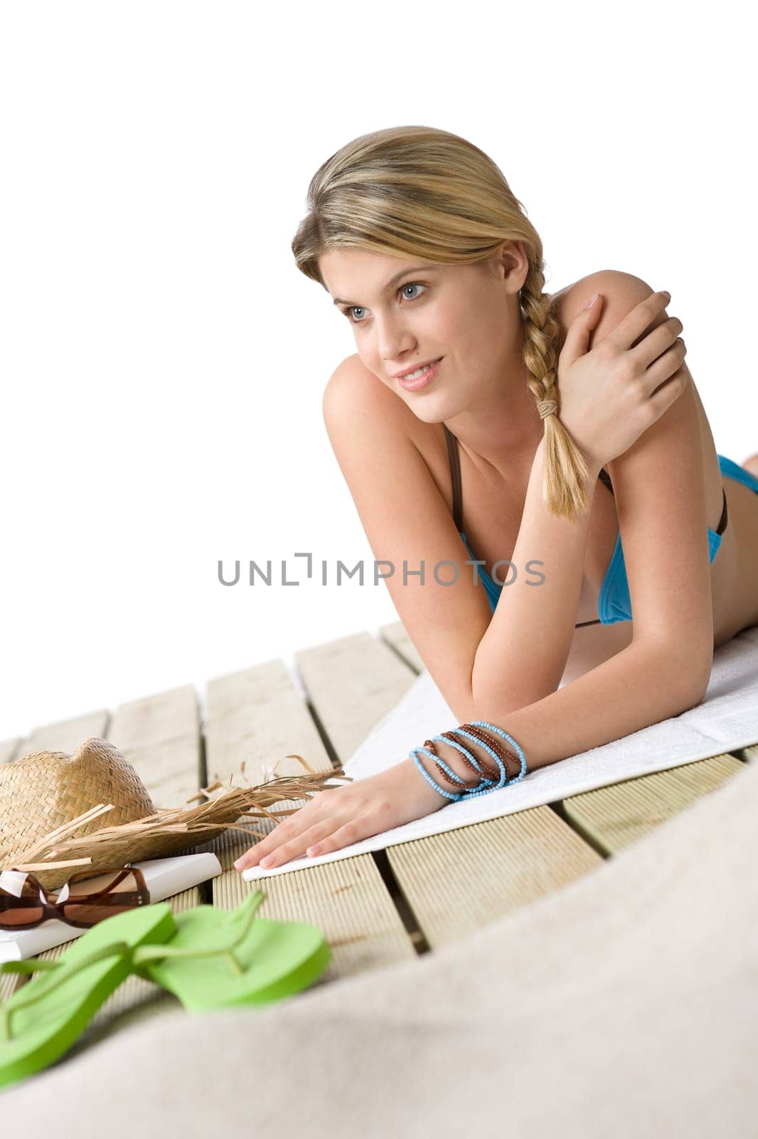 Beach - Happy woman relax in bikini