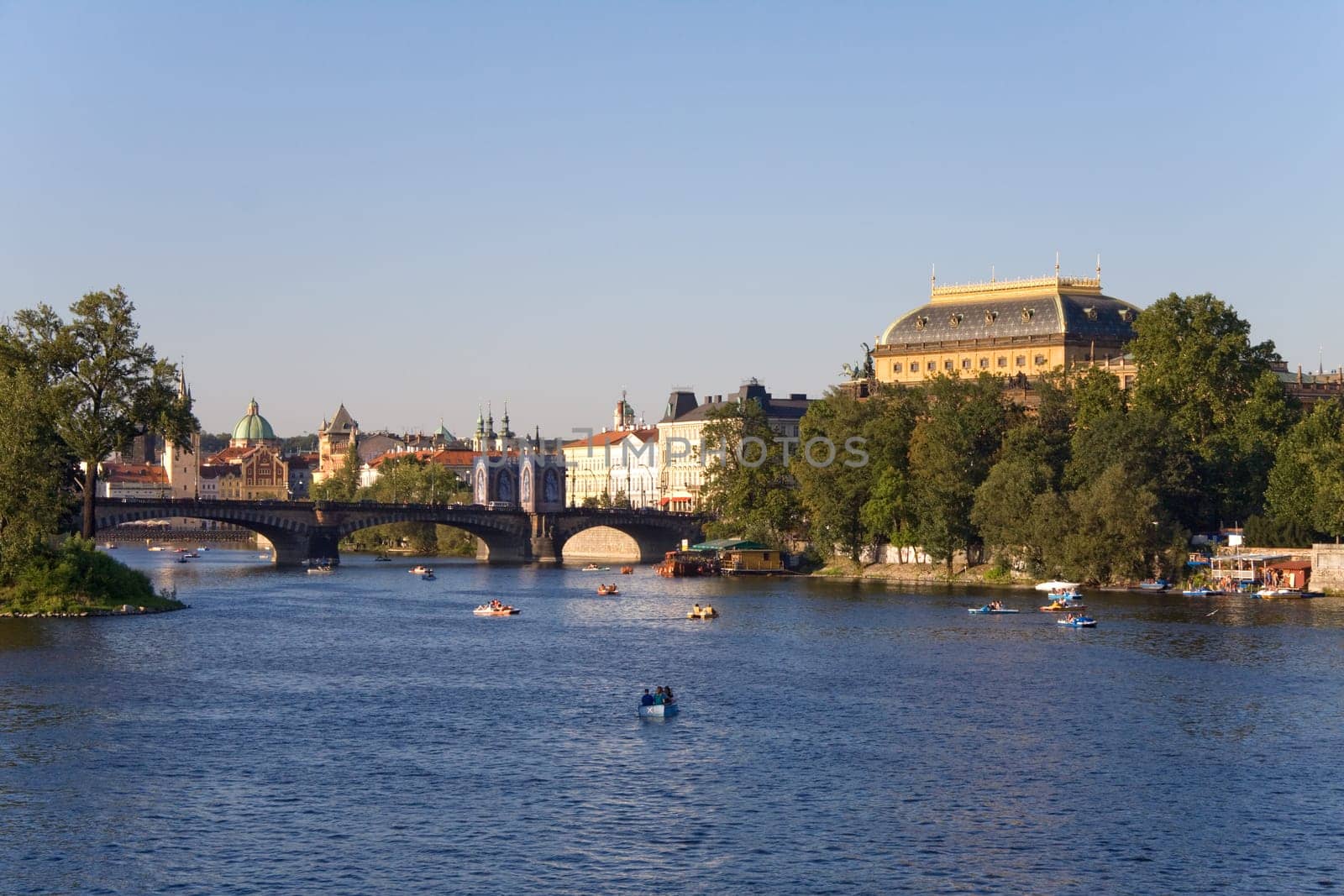 Prague's Vltava Bridge