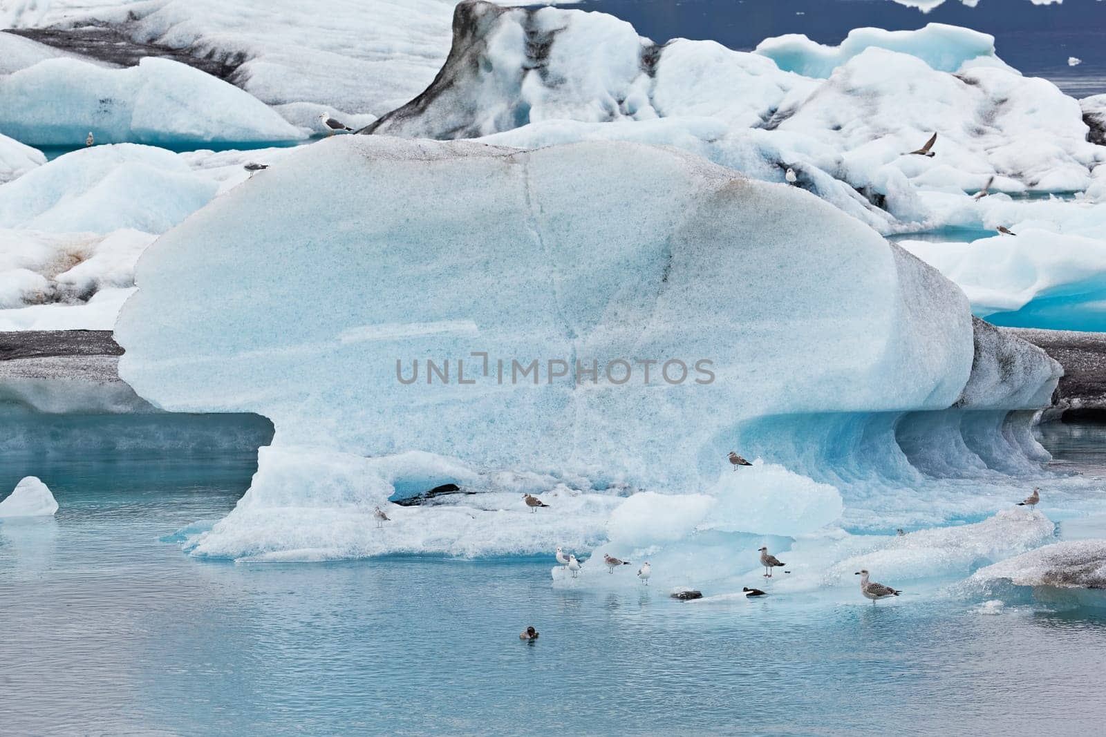 Jokulsarlon Glacial Lagoon, Vatnajokull, Iceland