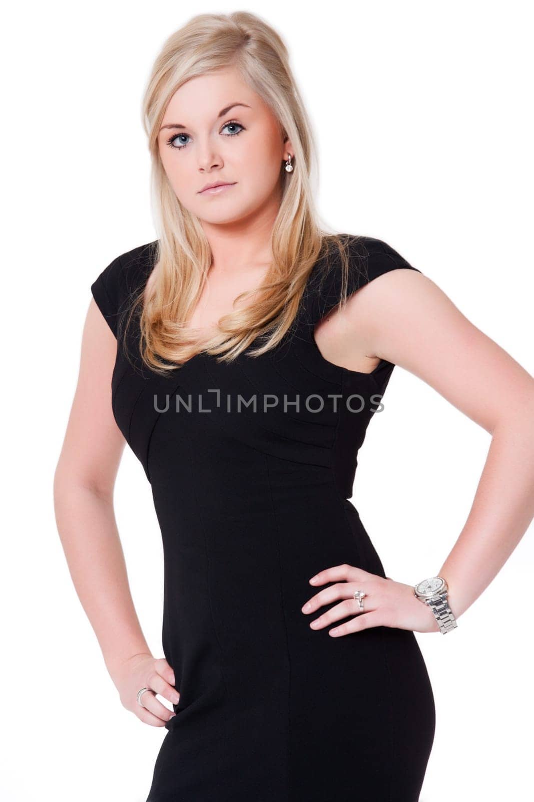 Classy blond woman