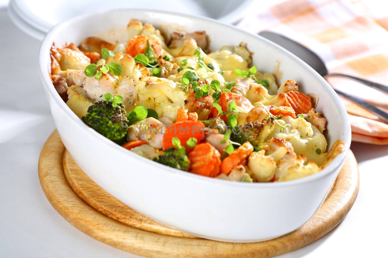 Baked mixed vegetable