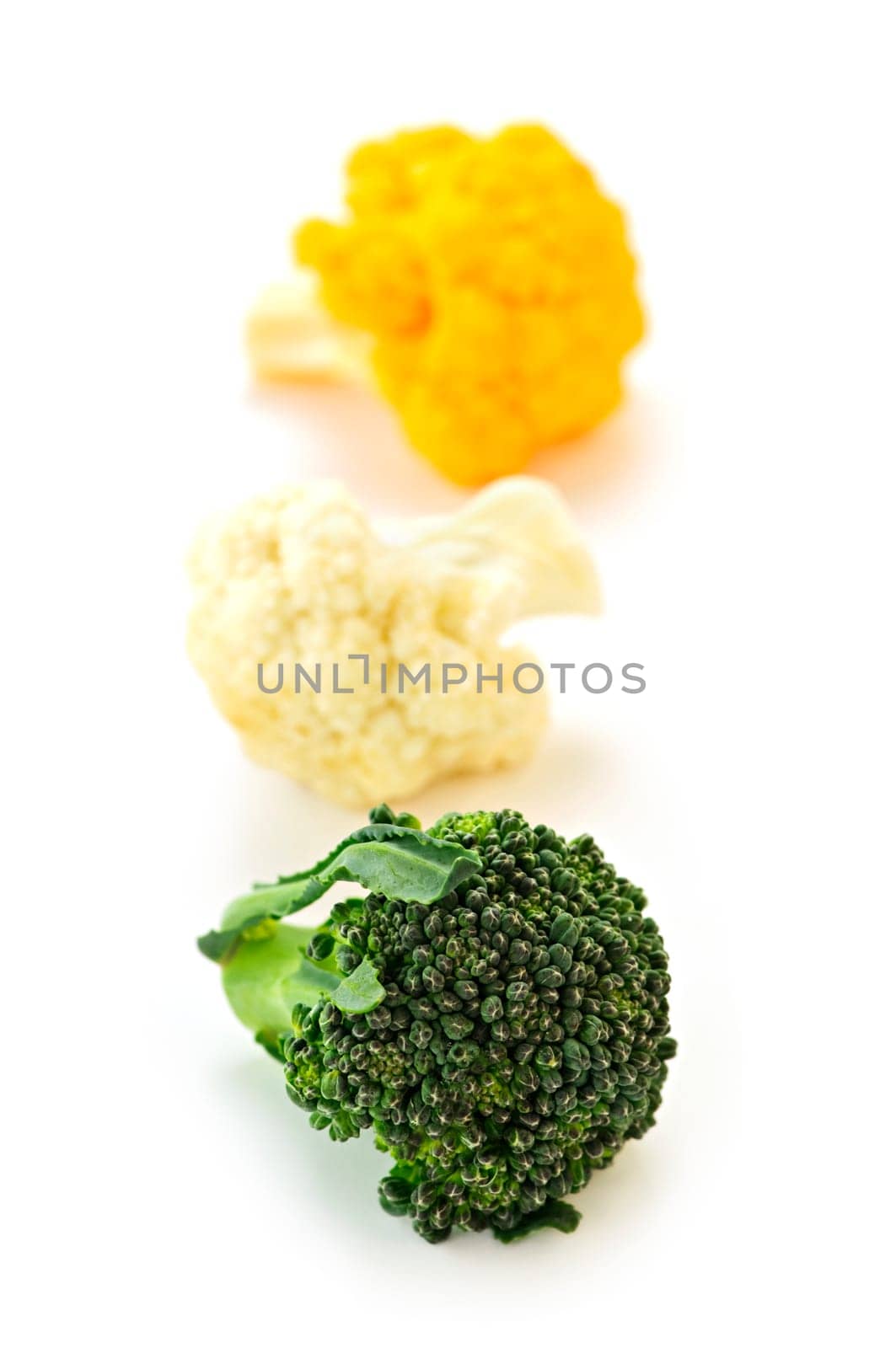 Broccoli and cauliflower