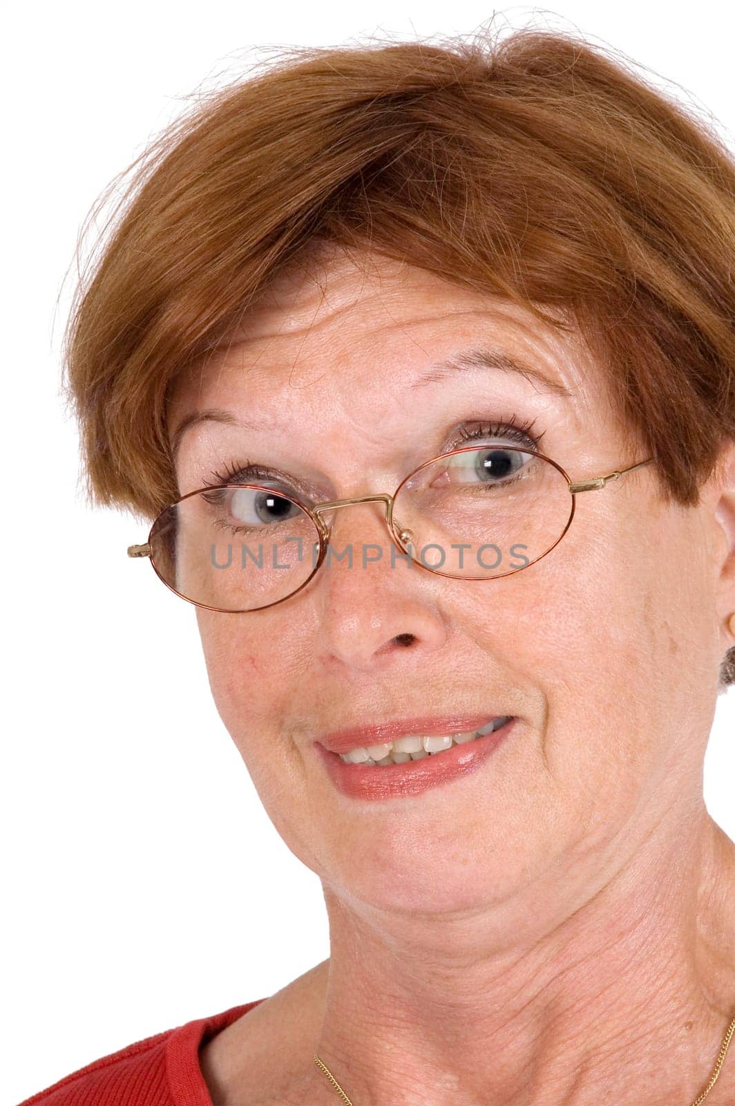 senior woman indignant