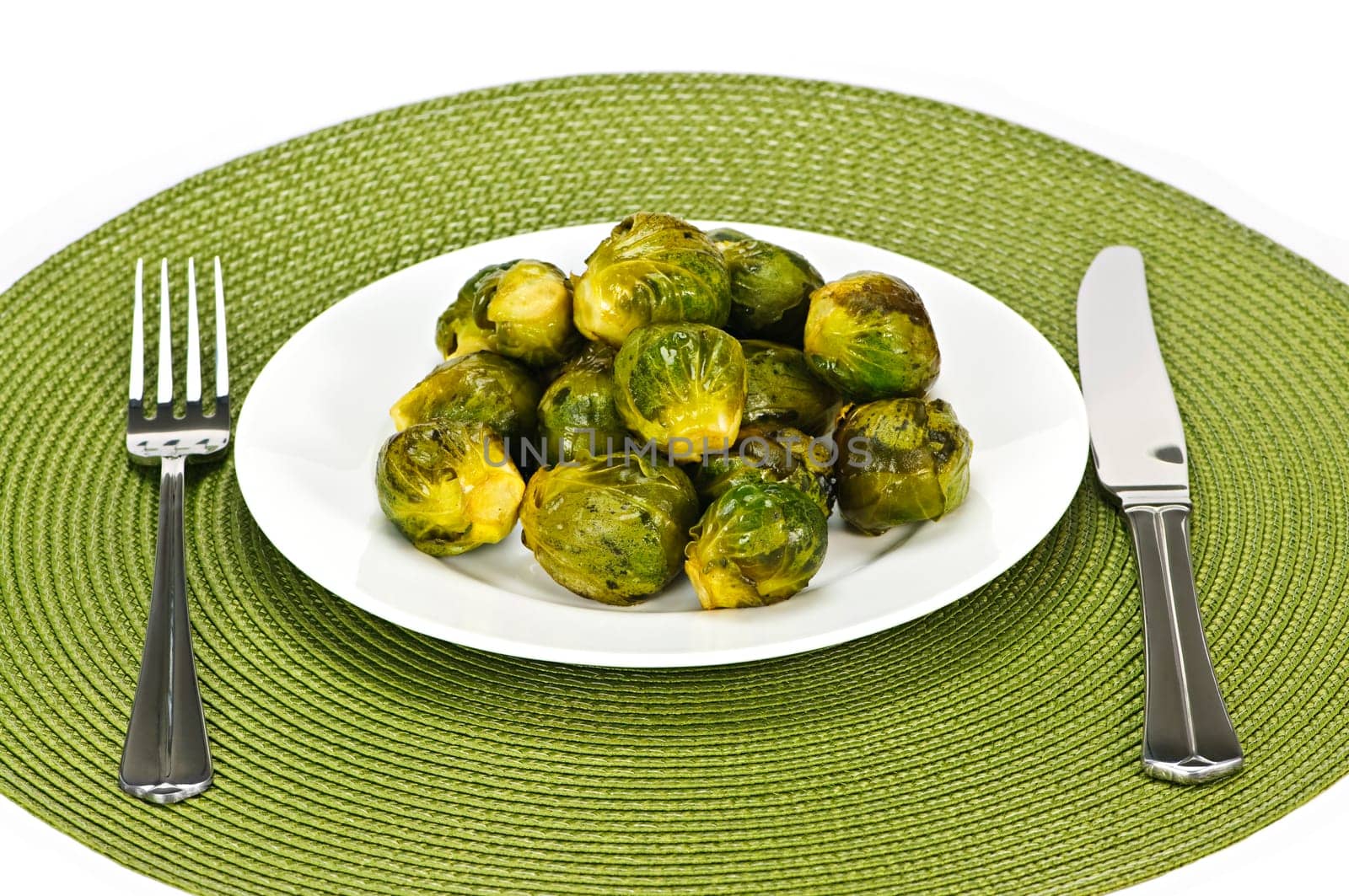 Plate of brussels sprouts