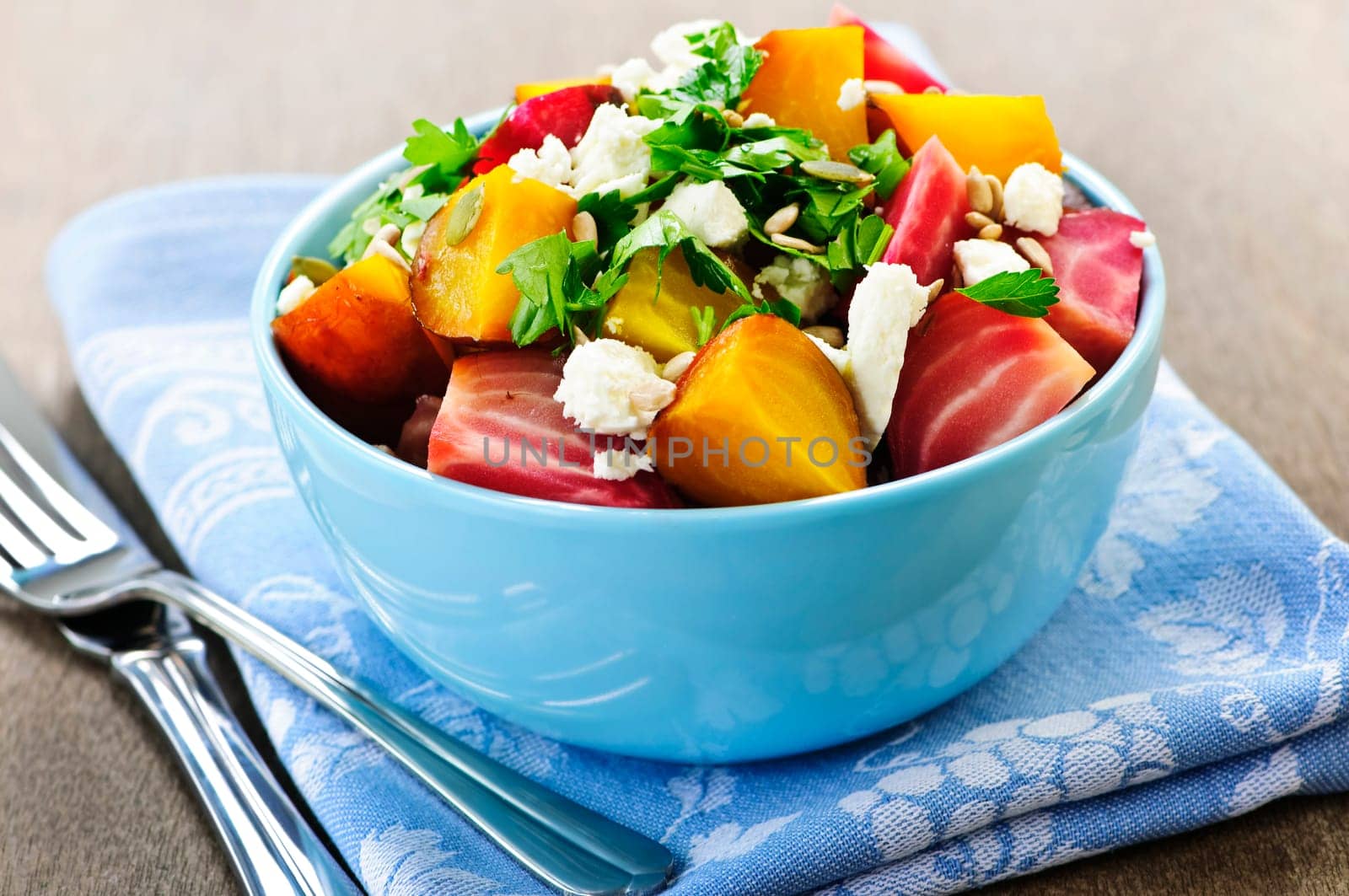 Roasted red and golden beets