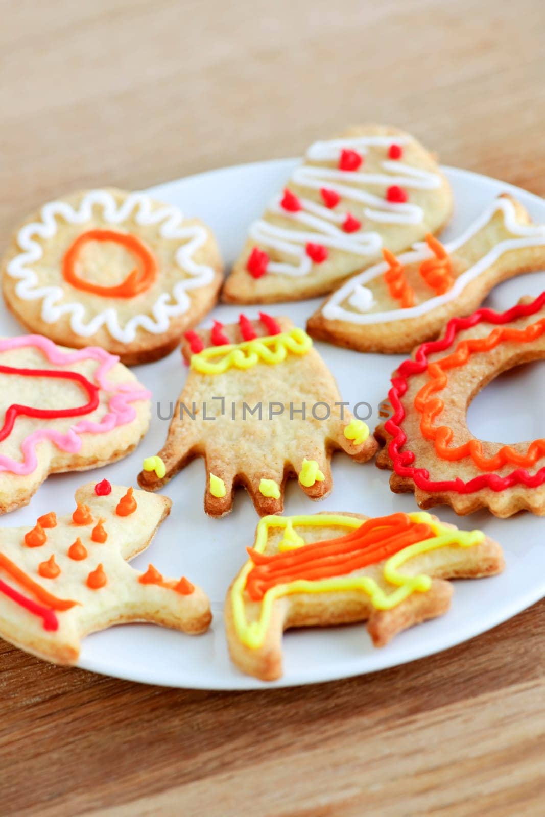 Plate of homemade cookies